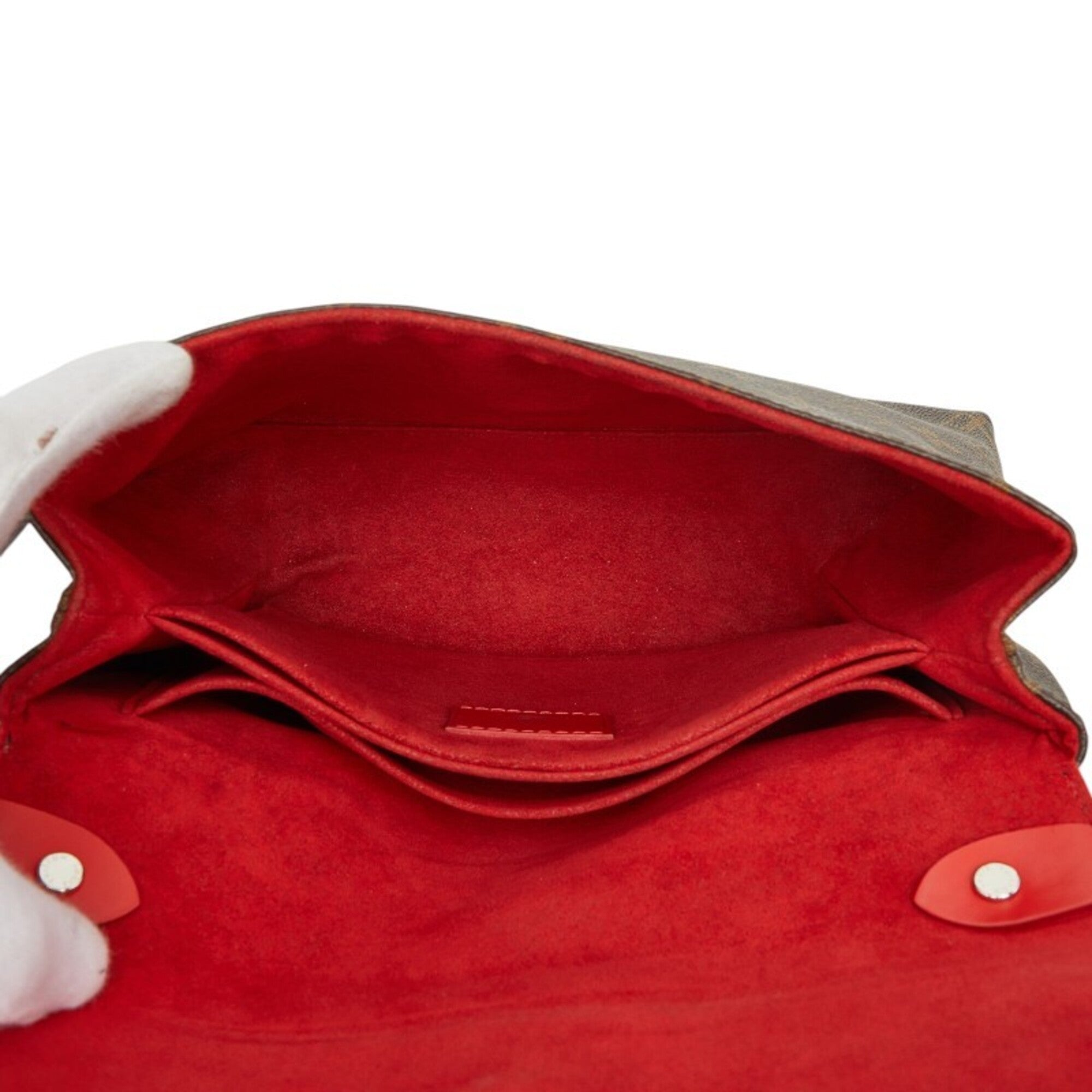 Louis Vuitton Brown Coquelicots Red Color Pvc Leather Shoulder Bag (Pre-Owned)