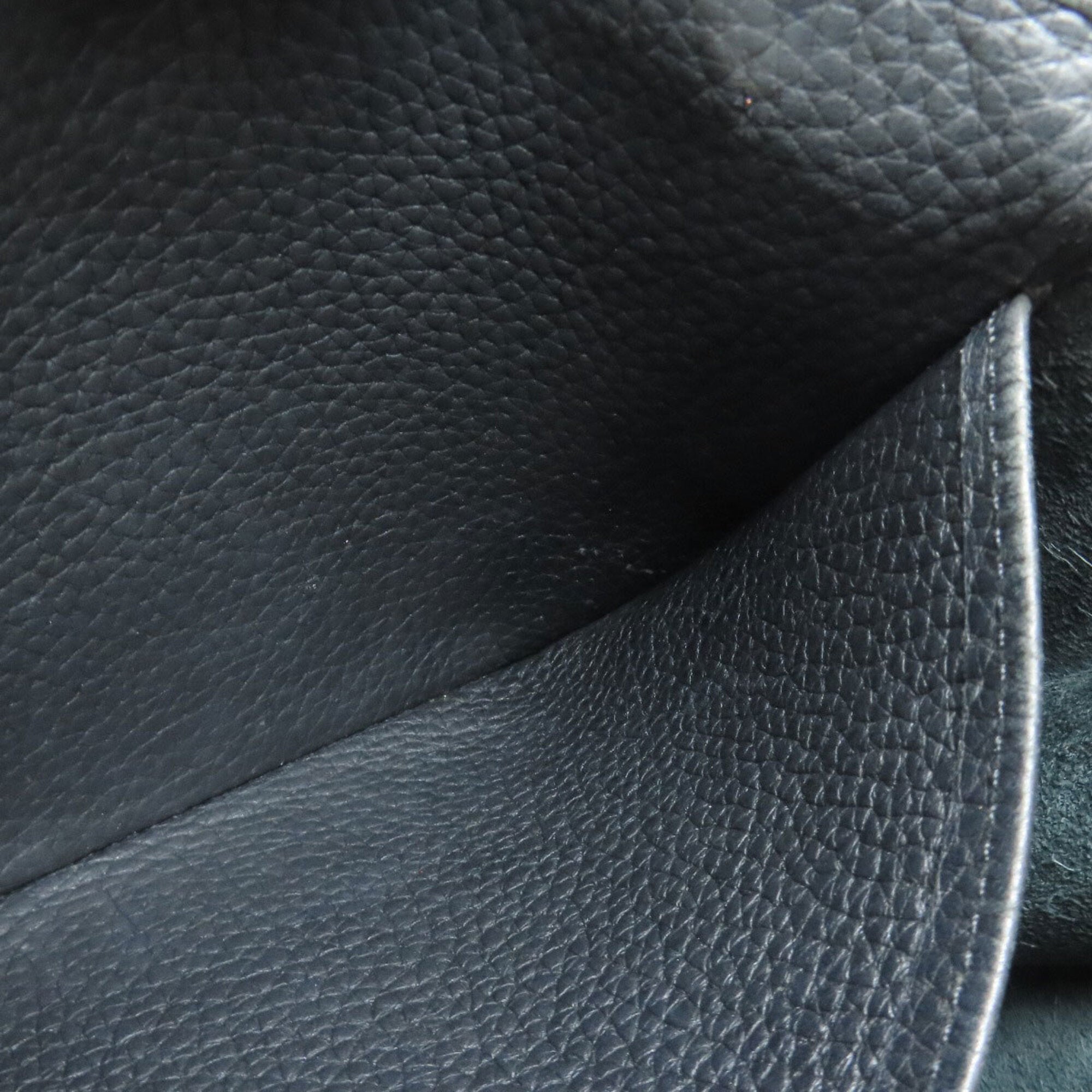 Hermes Black Taurillon Clemence Leather Shoulder Bag (Pre-Owned)
