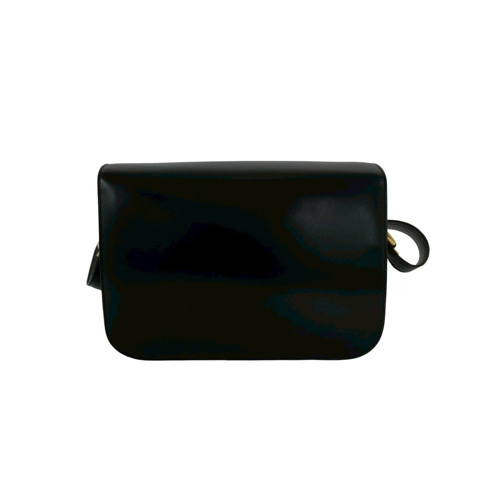 Celine Black Leather Pochette Shoulder Bag (Pre-Owned)