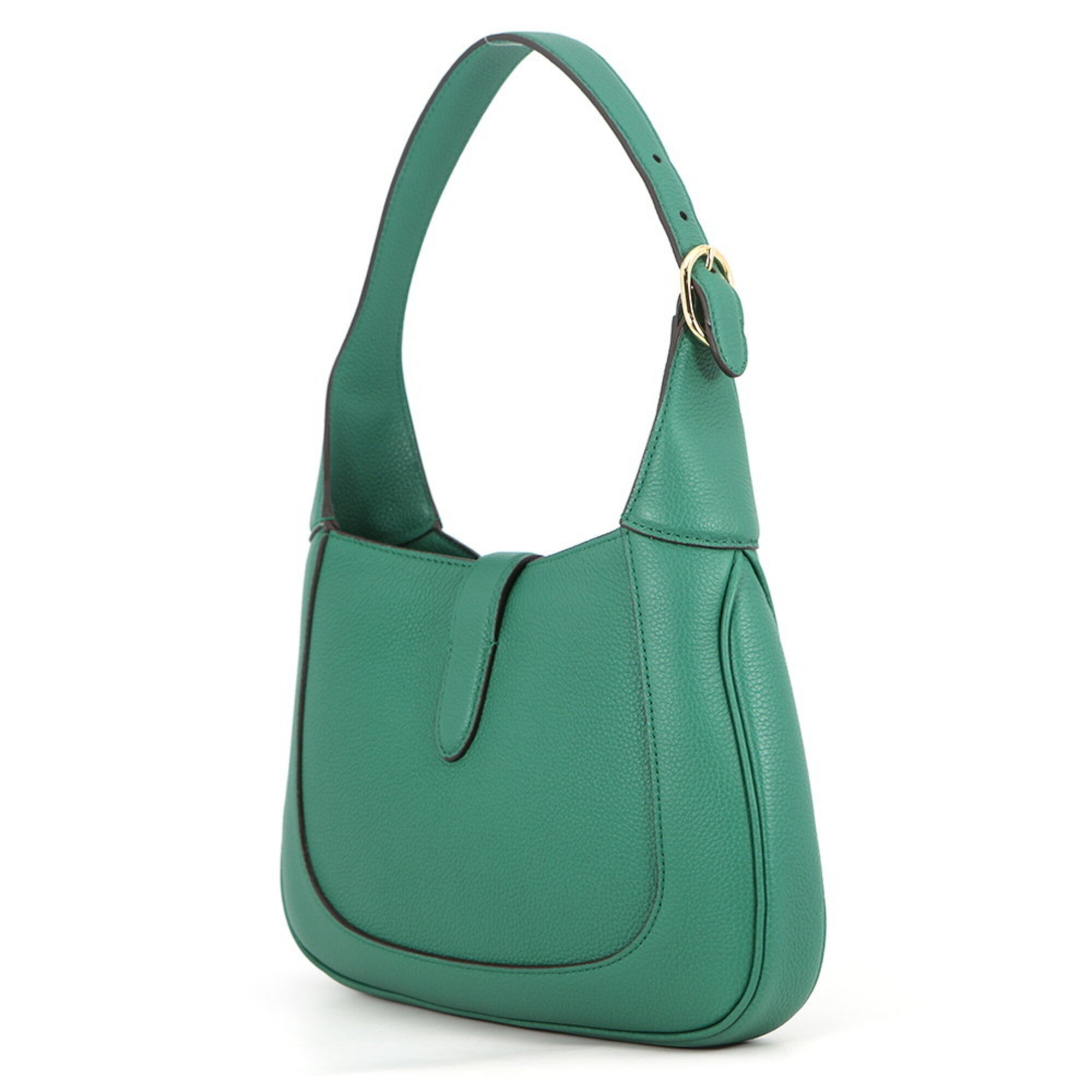 Gucci Green Leather Handbag Shoulder Bag (Pre-Owned)
