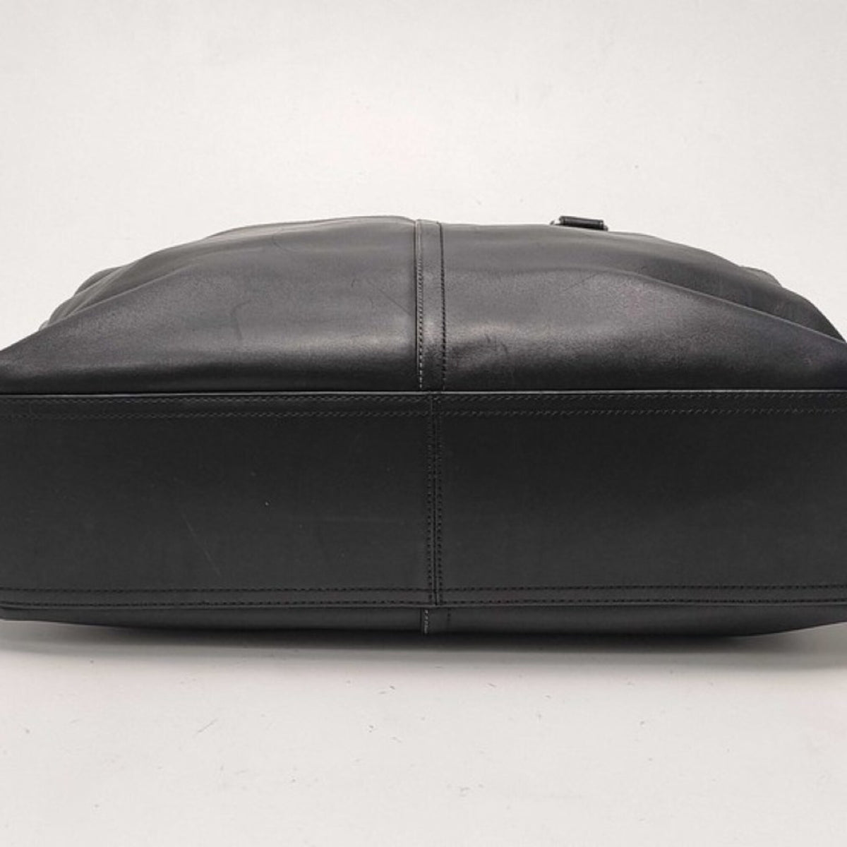 Coach Black Leather Handbag Shoulder Bag Tote Bag (Pre-Owned)
