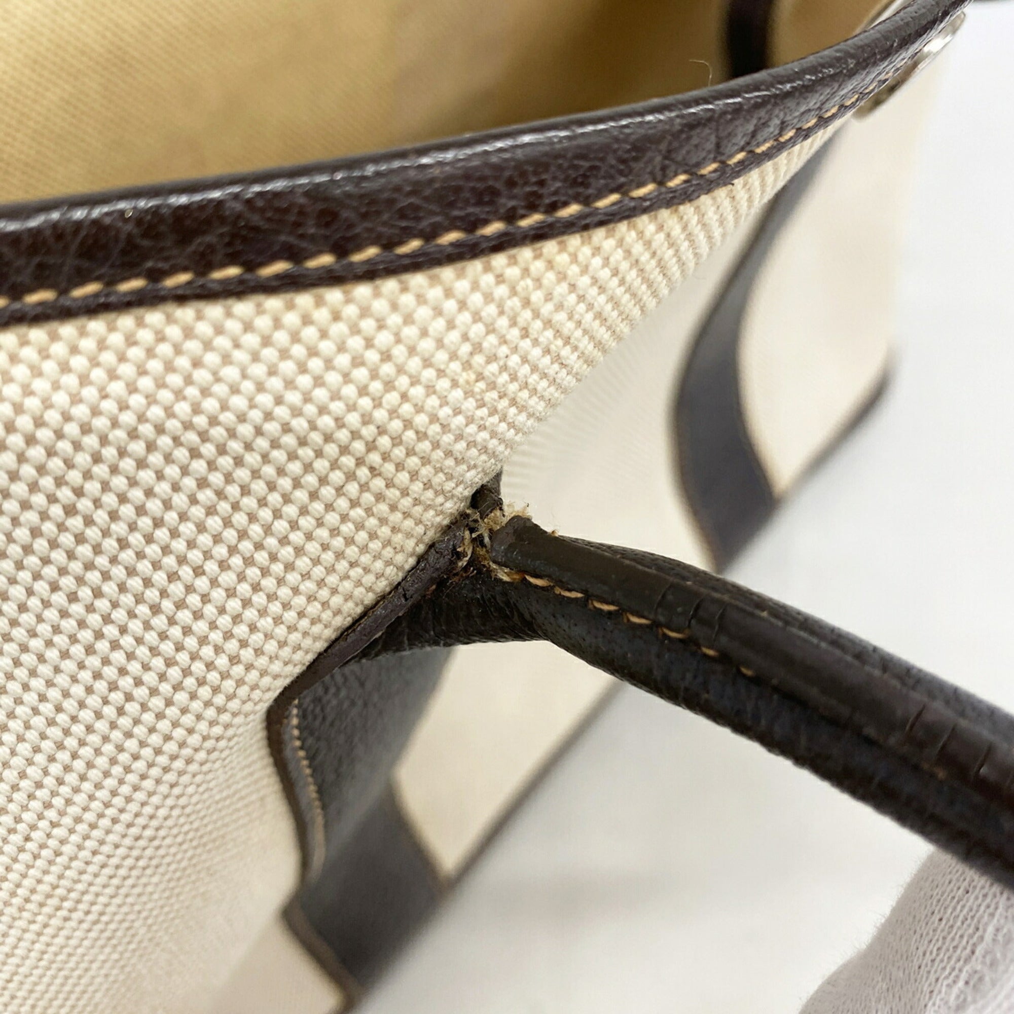 Hermes Brown Toile H Tote Bag (Pre-Owned)
