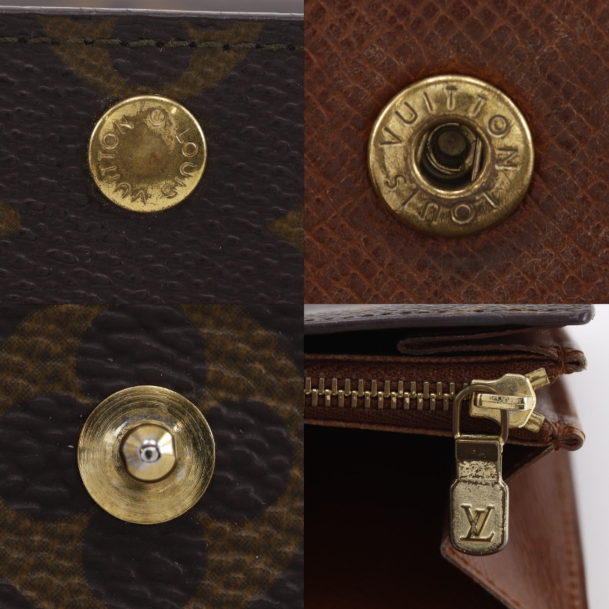 Louis Vuitton Monogram Brown Monogram Long Wallet (Bi-Fold) (Pre-Owned)