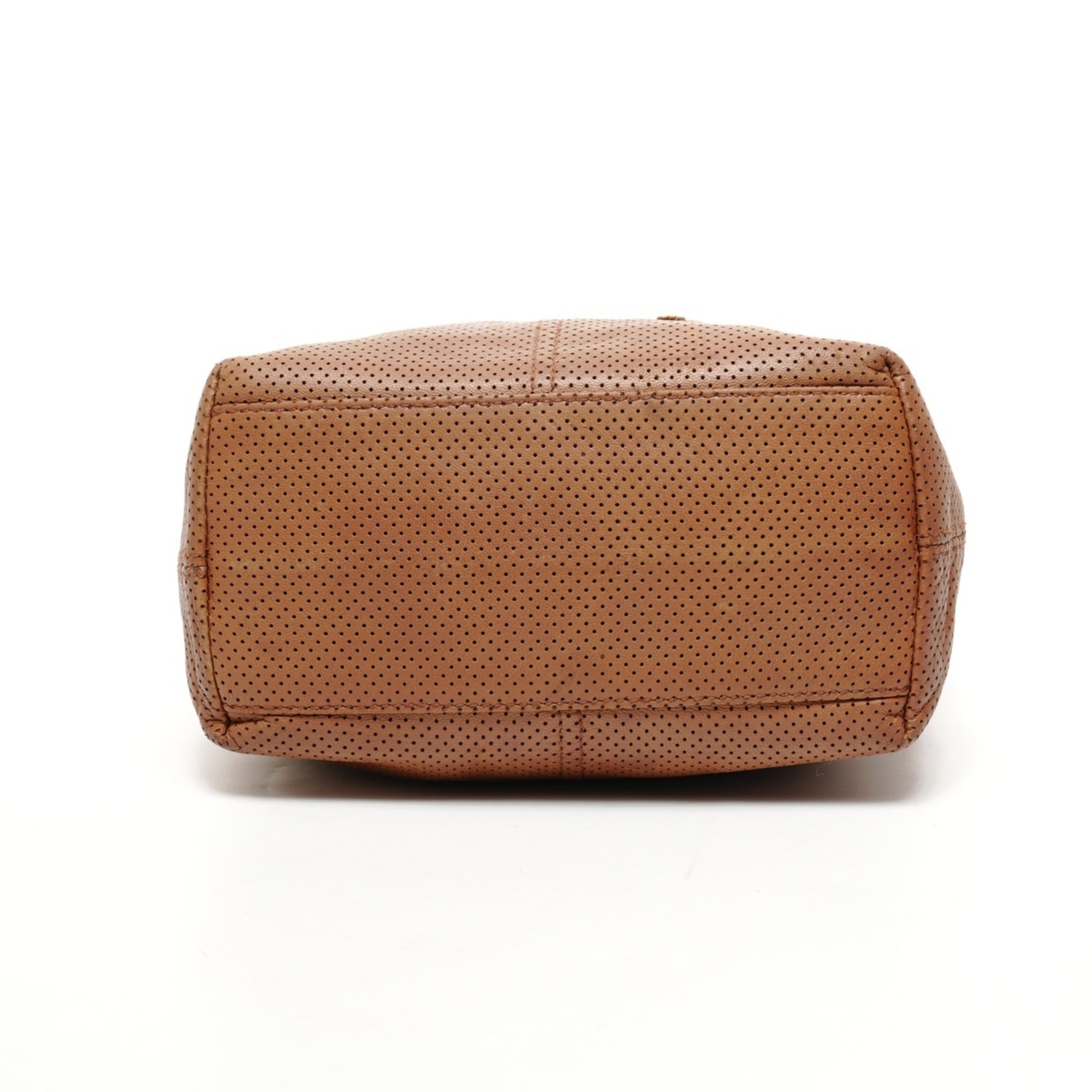 Bottega Veneta Intrecciato Brown Leather Handbag (Pre-Owned)