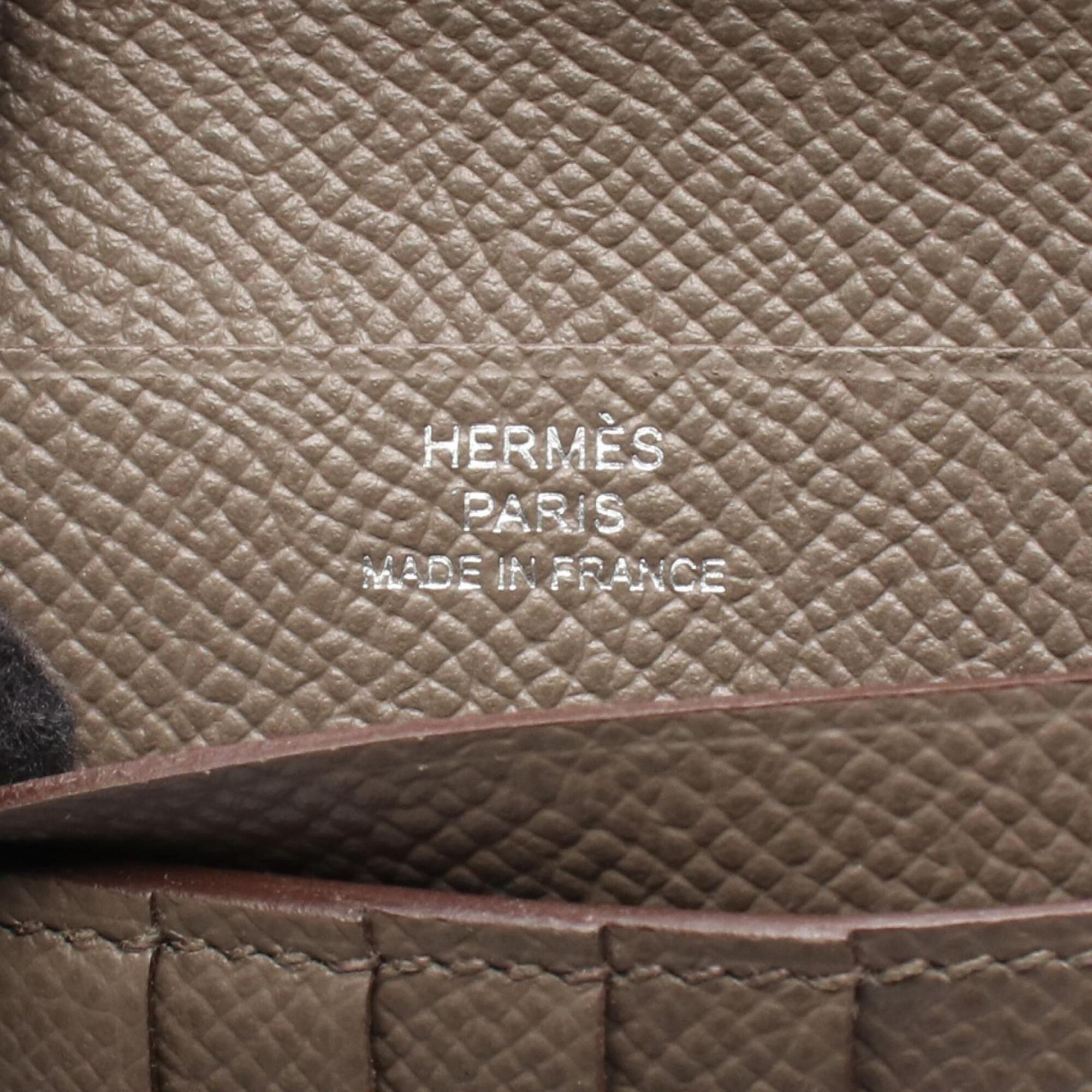 Hermes Beige Etain Leather Wallet (Bi-Fold) (Pre-Owned)