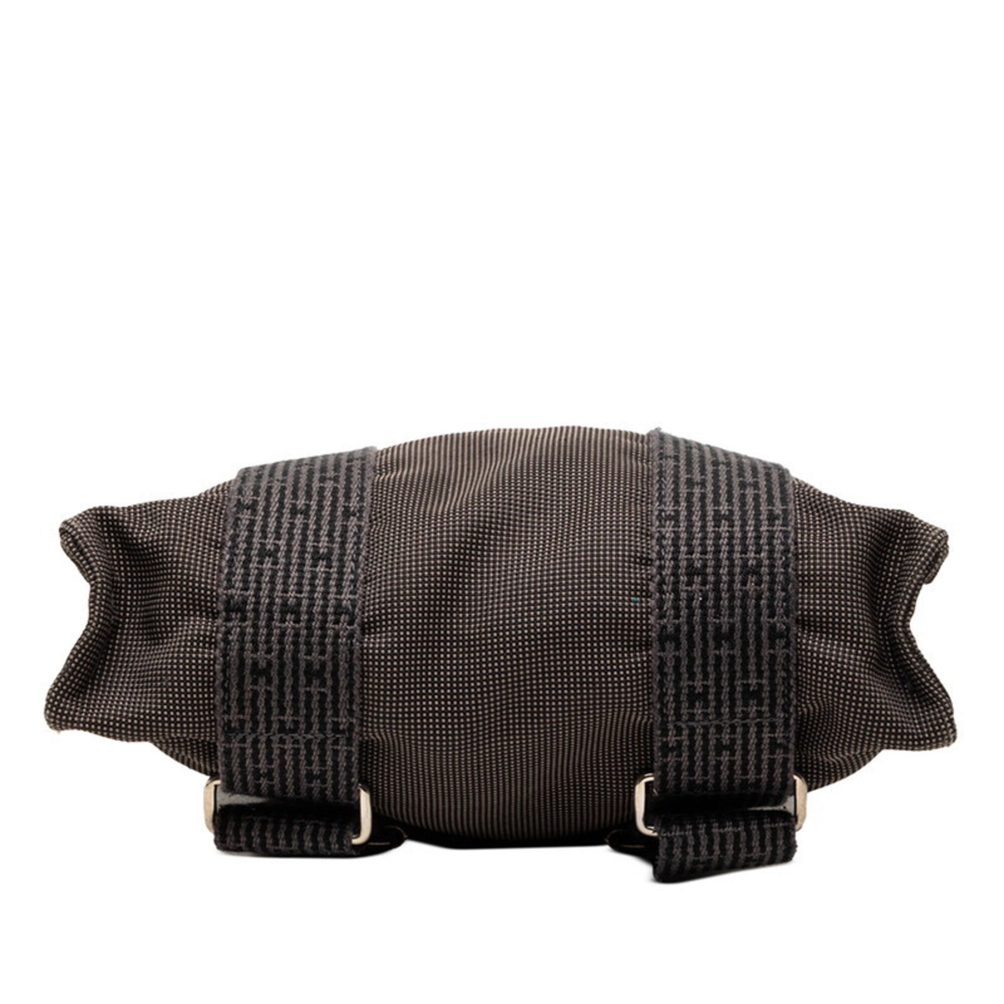 Hermes Gray Canvas Backpack (Pre-Owned)