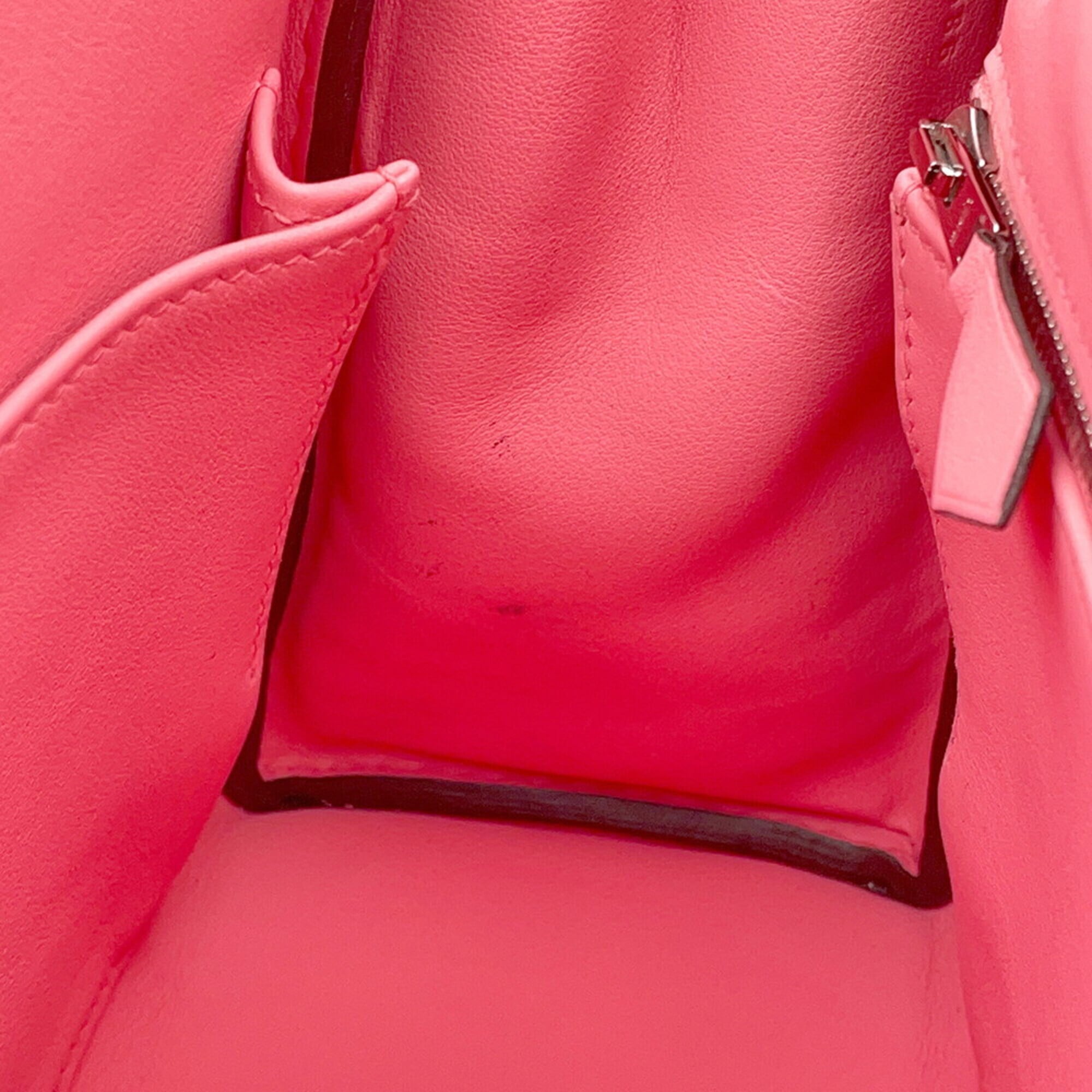 Hermes Kelly Rose Azalee Swift Leather Handbag (Pre-Owned)