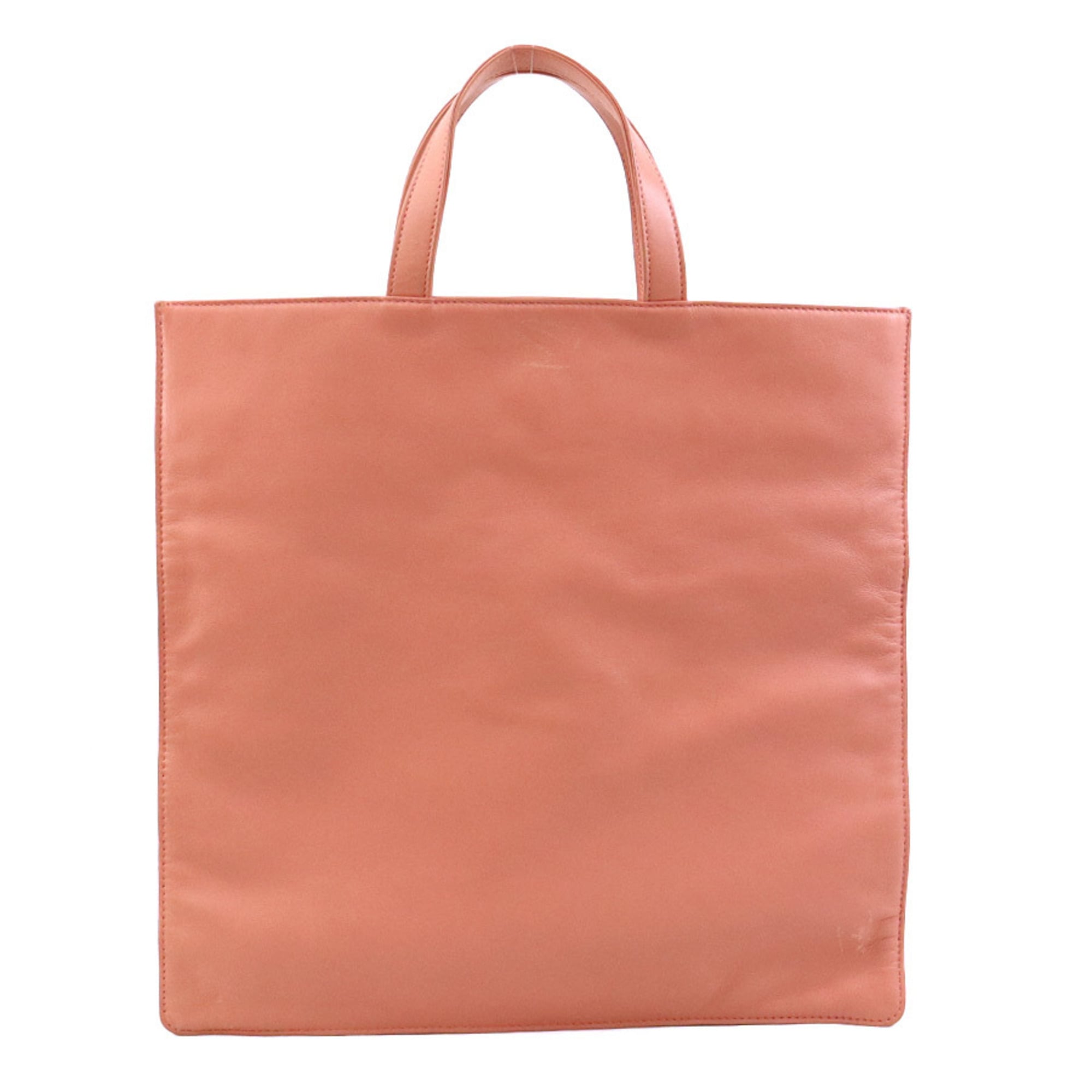 Loewe Salmon Pink Leather Handbag Tote Bag (Pre-Owned)