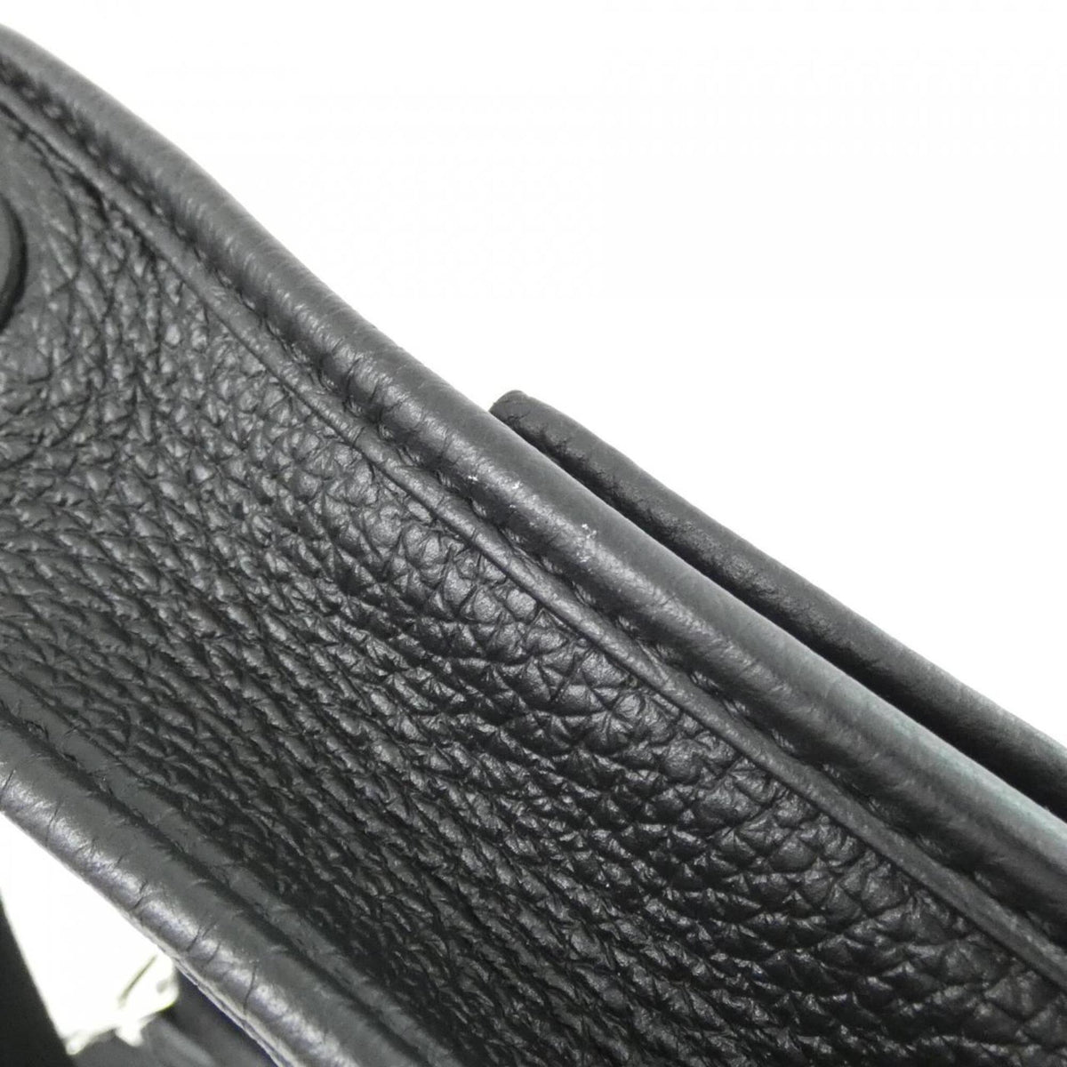 Hermes Black Taurillon Clemence Leather Shoulder Bag (Pre-Owned)