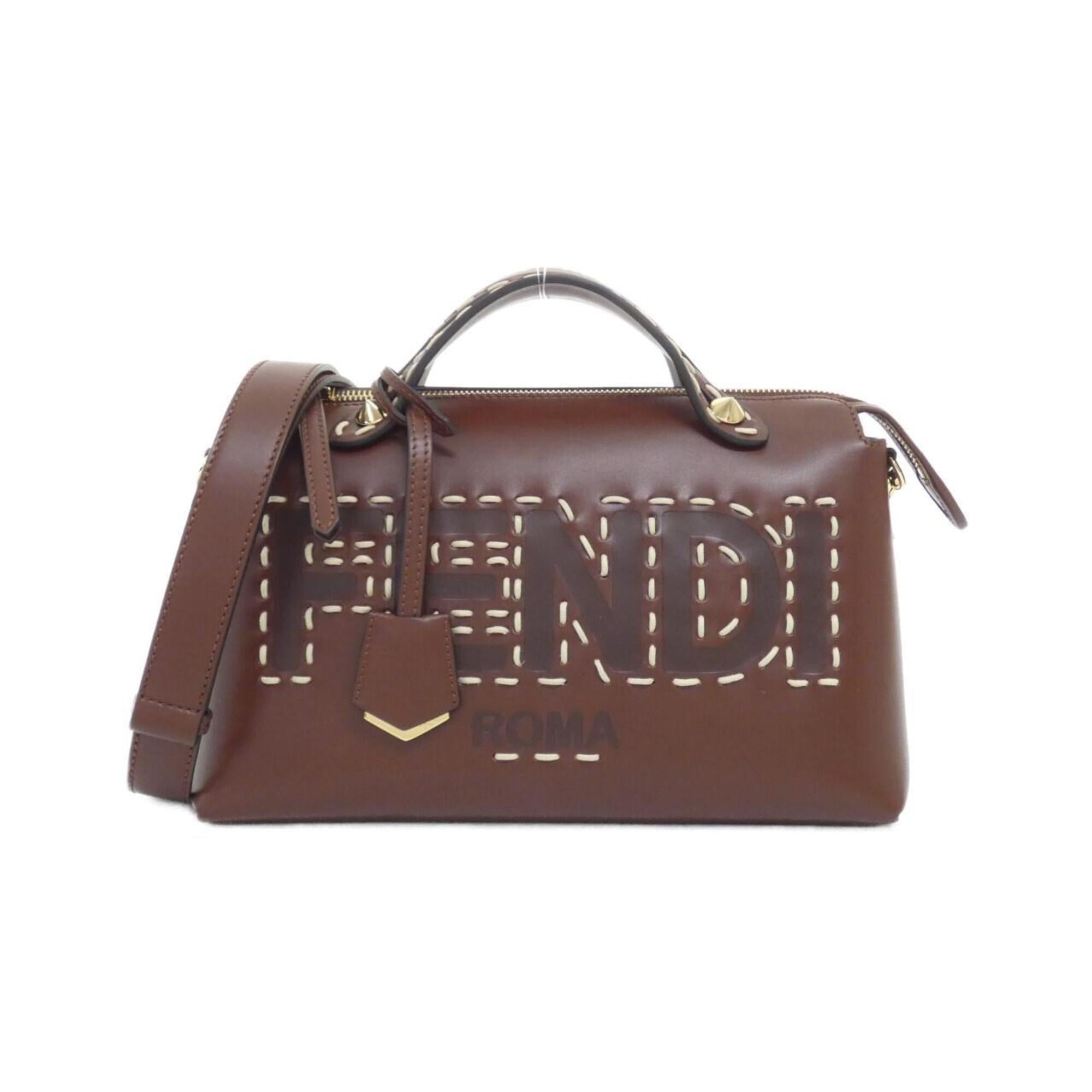 Fendi By The Way Brown Leather Handbag (Pre-Owned)