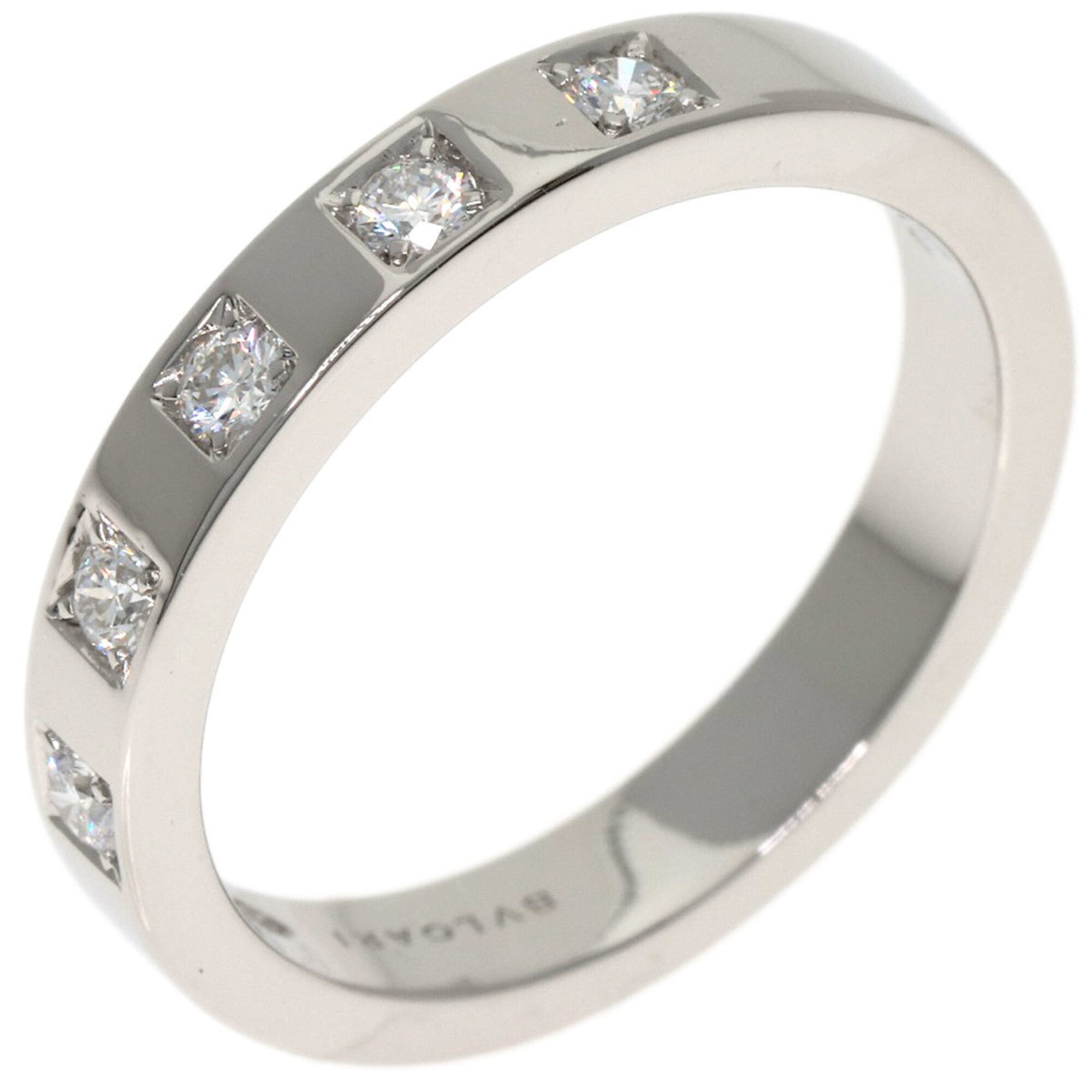 Bvlgari Platinum Platinum 950 Band Ring (Pre-Owned)