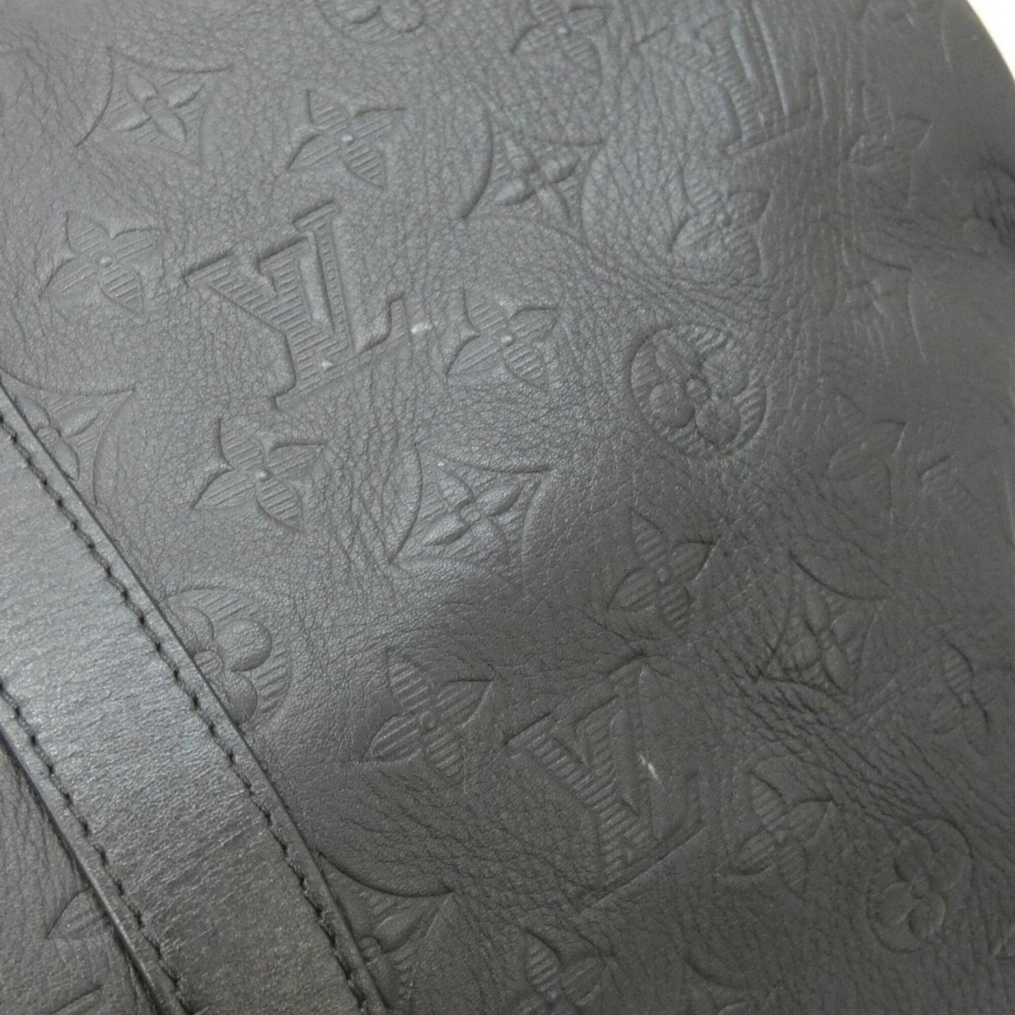 Louis Vuitton Black Leather Boston Bag (Pre-Owned)