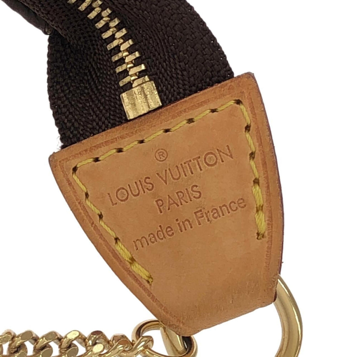 Louis Vuitton Brown Coated Canvas Pochette Pouch (Pre-Owned)