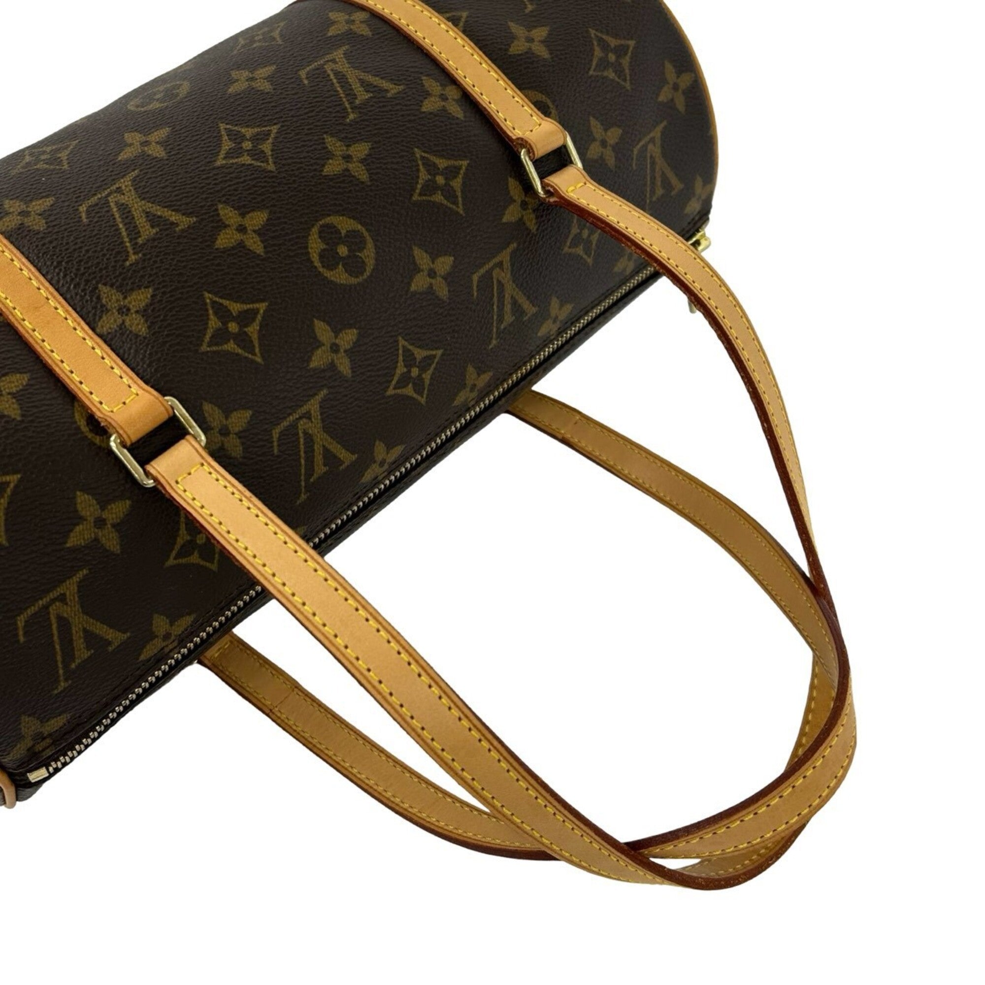 Louis Vuitton Brown Leather Pvc Boston Bag Handbag (Pre-Owned)