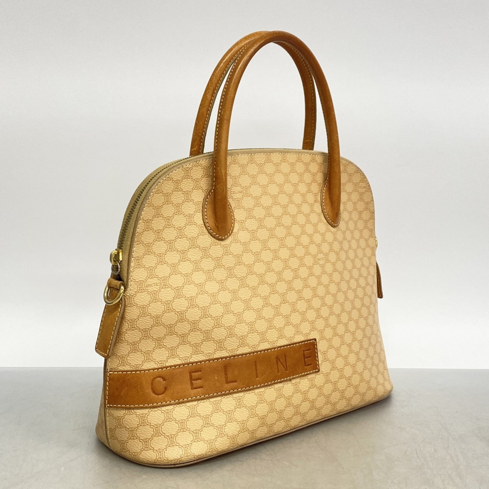 Celine Beige Pvc Handbag (Pre-Owned)