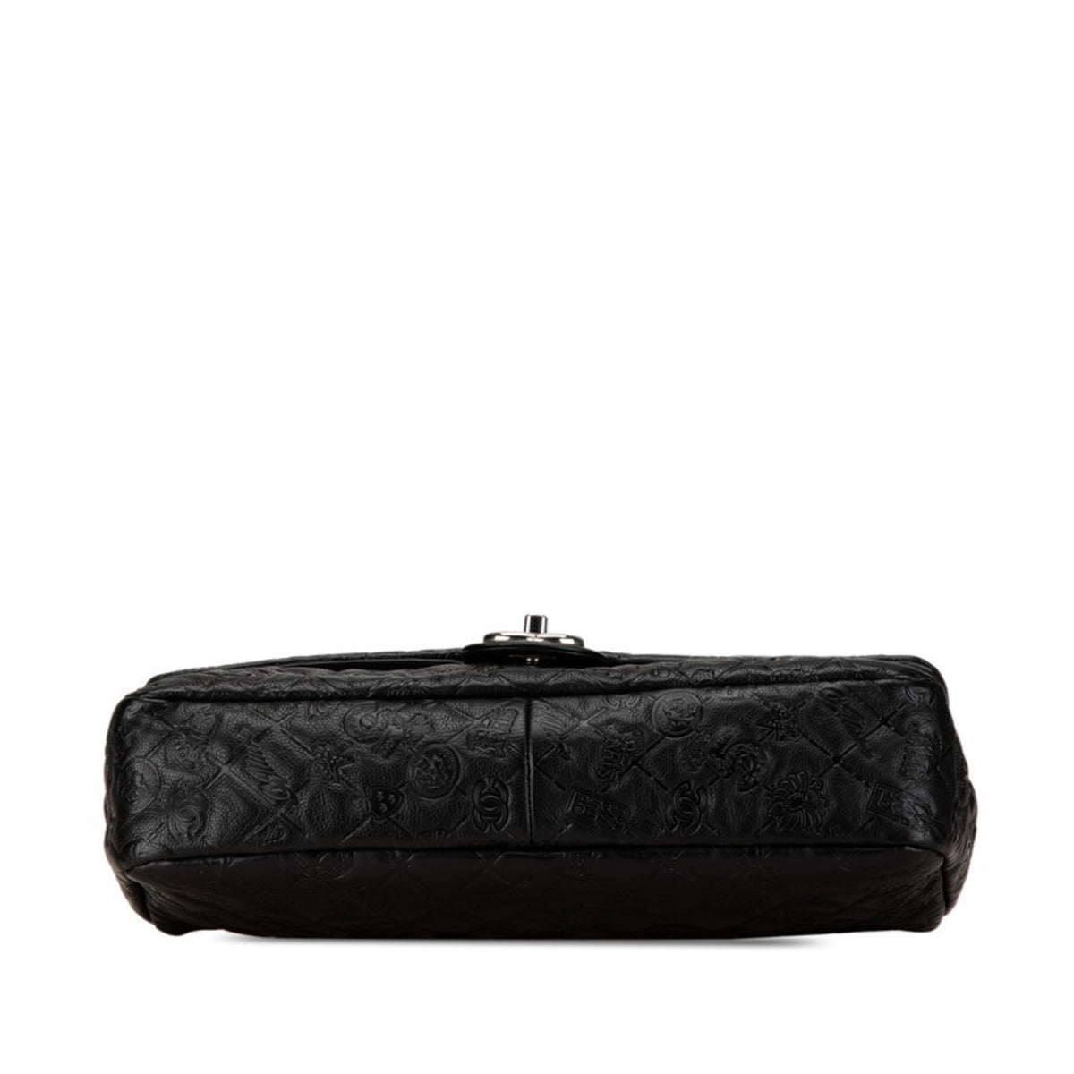 Chanel Black Leather Handbag Shoulder Bag (Pre-Owned)