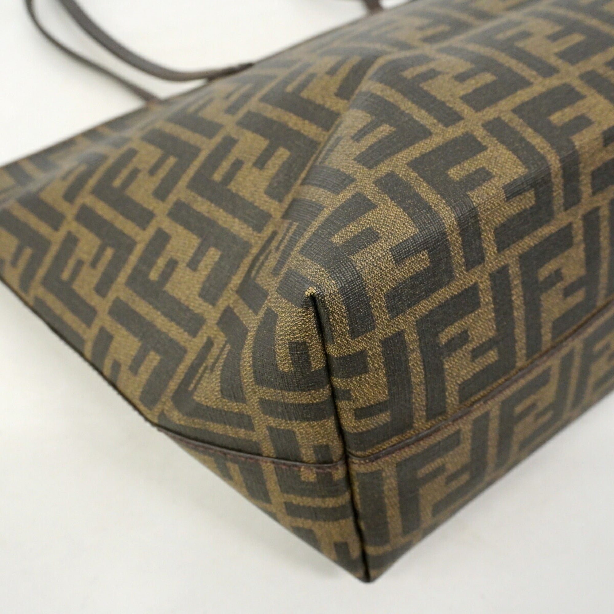 Fendi Brown Pvc Tote Bag (Pre-Owned)