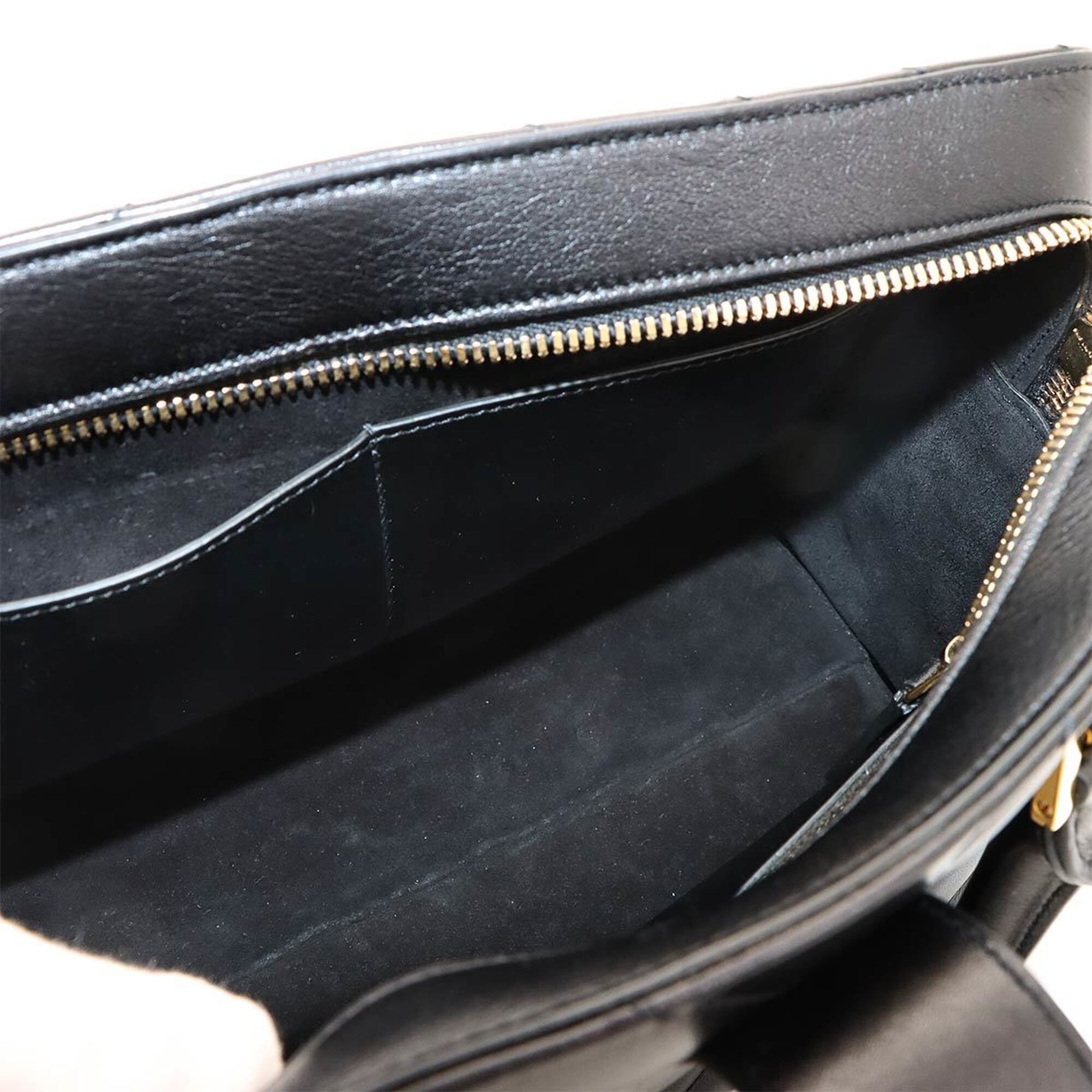Saint Laurent Black Leather Handbag (Pre-Owned)