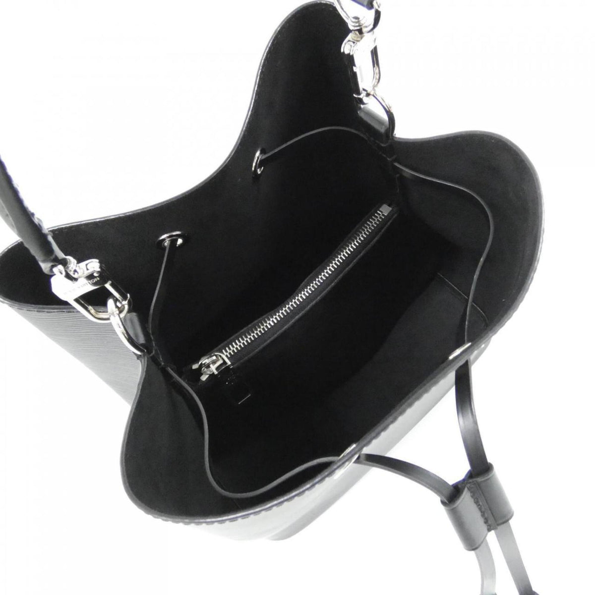 Louis Vuitton Black Leather Shoulder Bag (Pre-Owned)