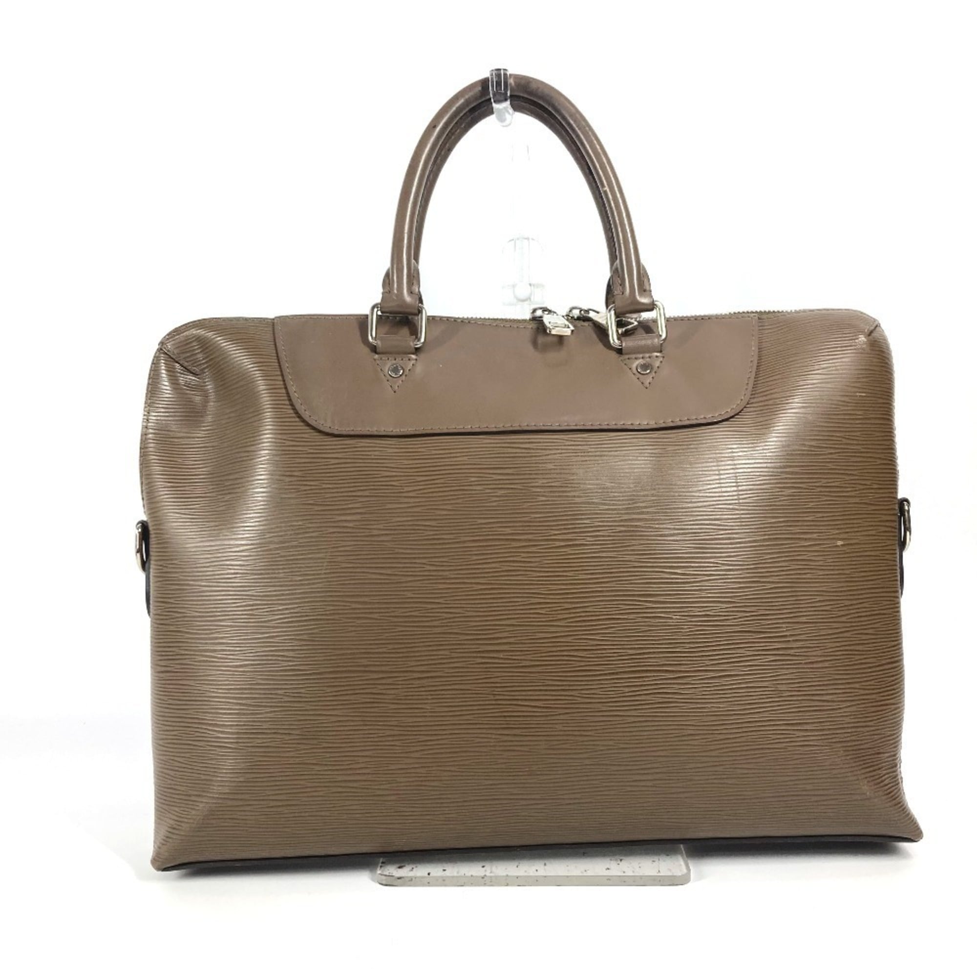 Louis Vuitton Brown Taupe Epi Leather Briefcase Handbag Tote Bag (Pre-Owned)