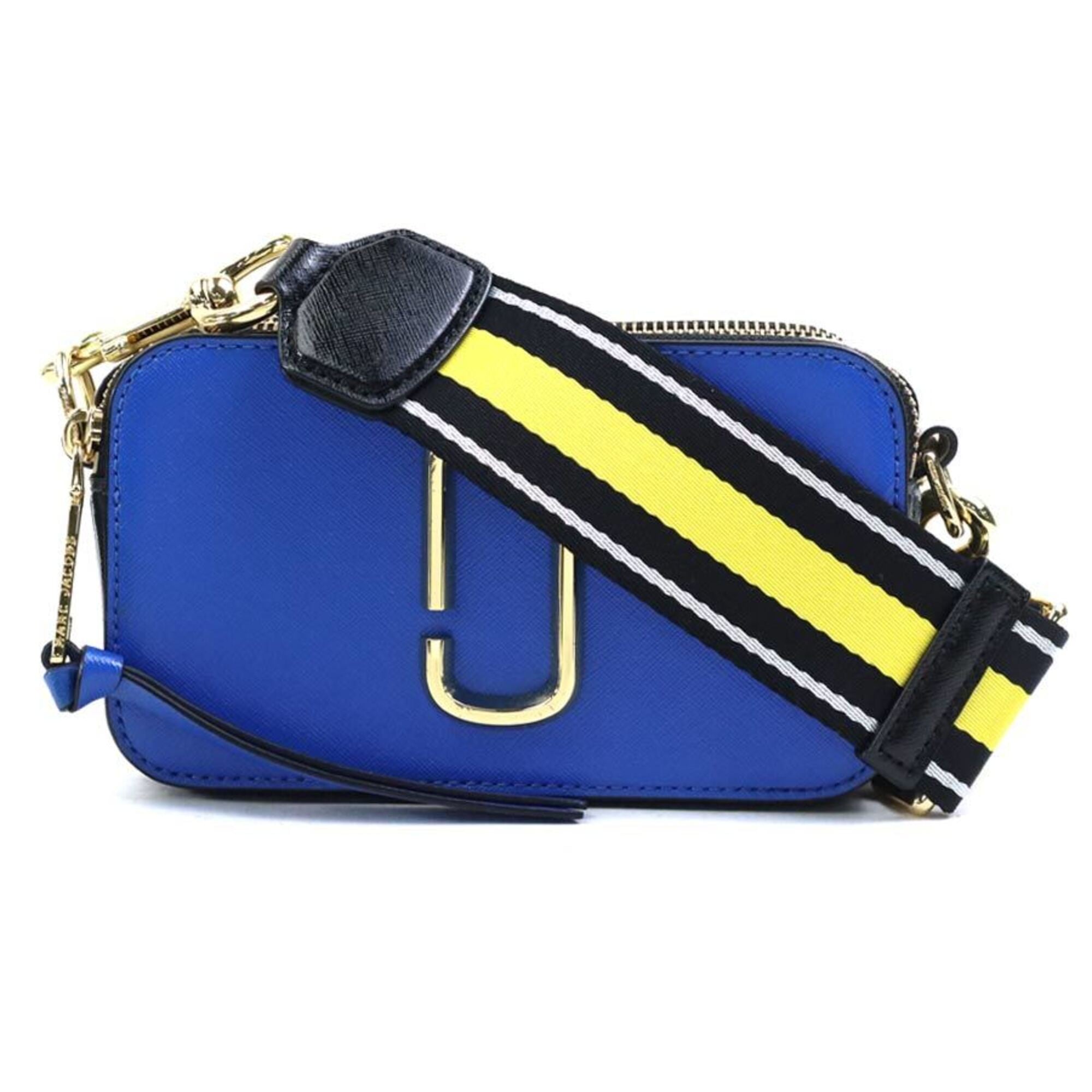 Marc Jacobs Blue Gray Leather Shoulder Bag (Pre-Owned)