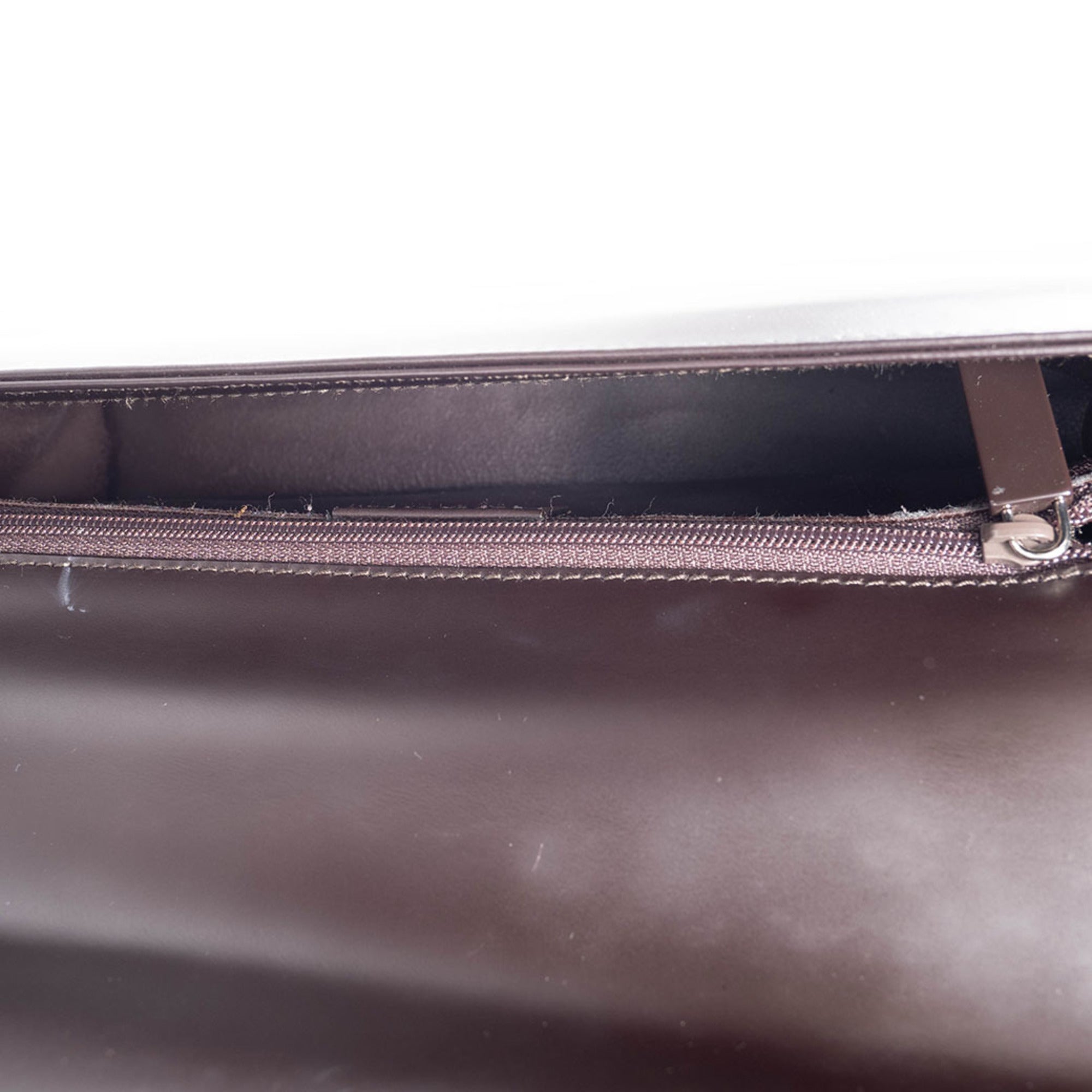 Gucci Dark Brown Leather Shoulder Bag (Pre-Owned)