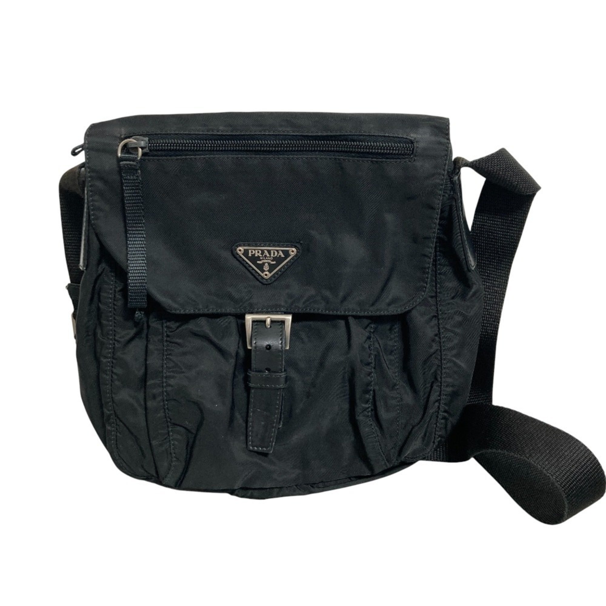 Prada Black Nylon Shoulder Bag (Pre-Owned)