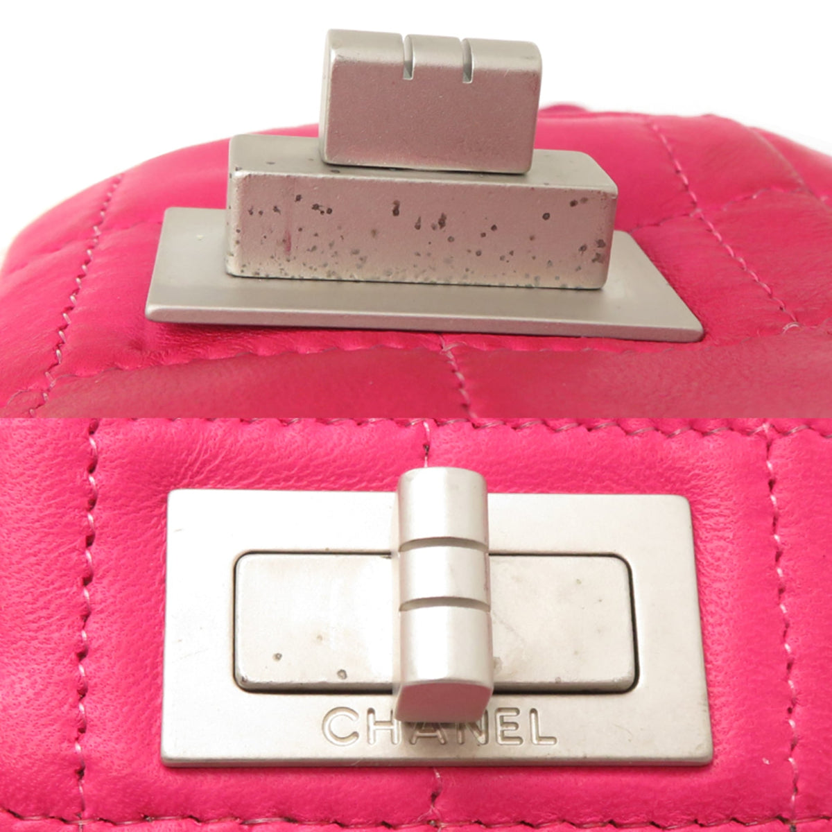 Chanel Pink Leather Shoulder Bag (Pre-Owned)