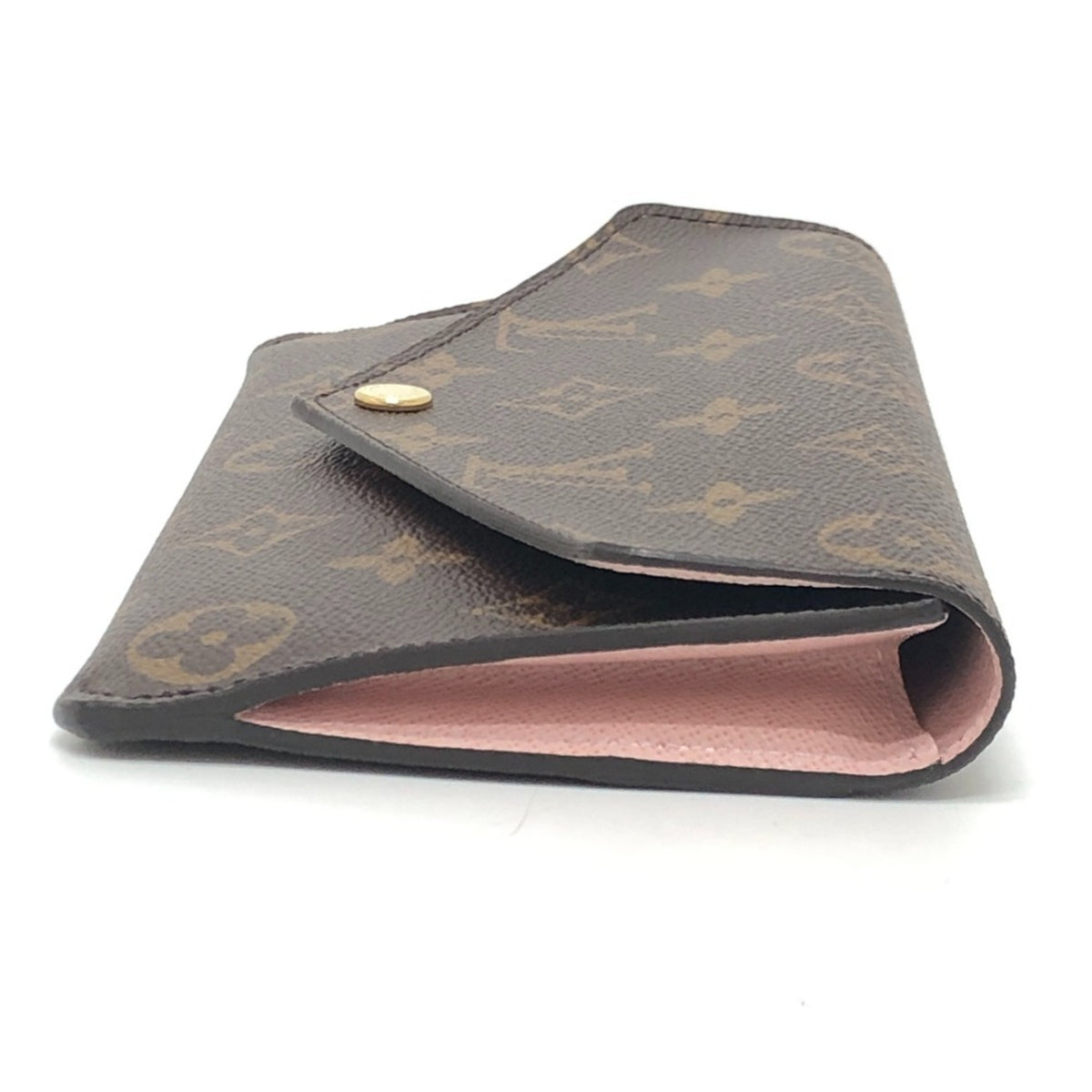 Louis Vuitton Monogram Brown Rose Ballerine Monogram Long Bill Wallet (Bi-Fold) (Pre-Owned)