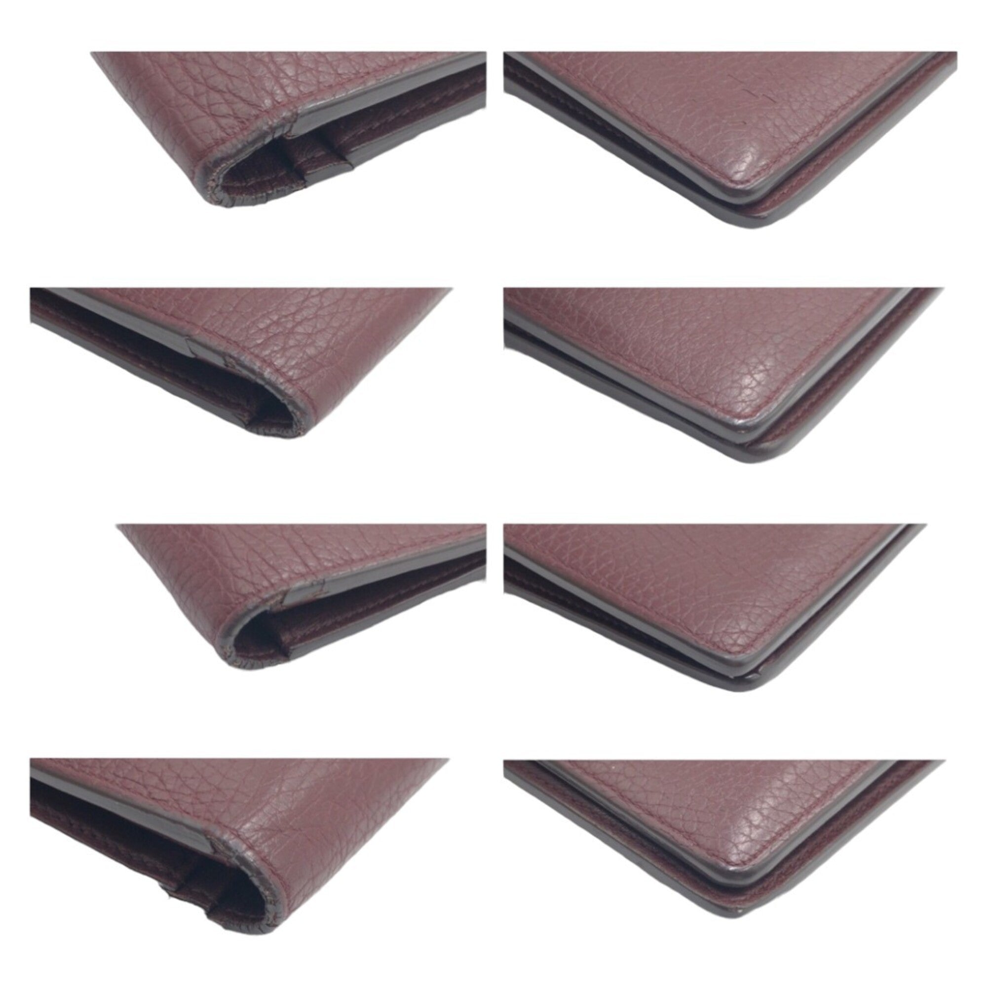 Louis Vuitton Brown Leather Long Wallet (Bi-Fold) (Pre-Owned)