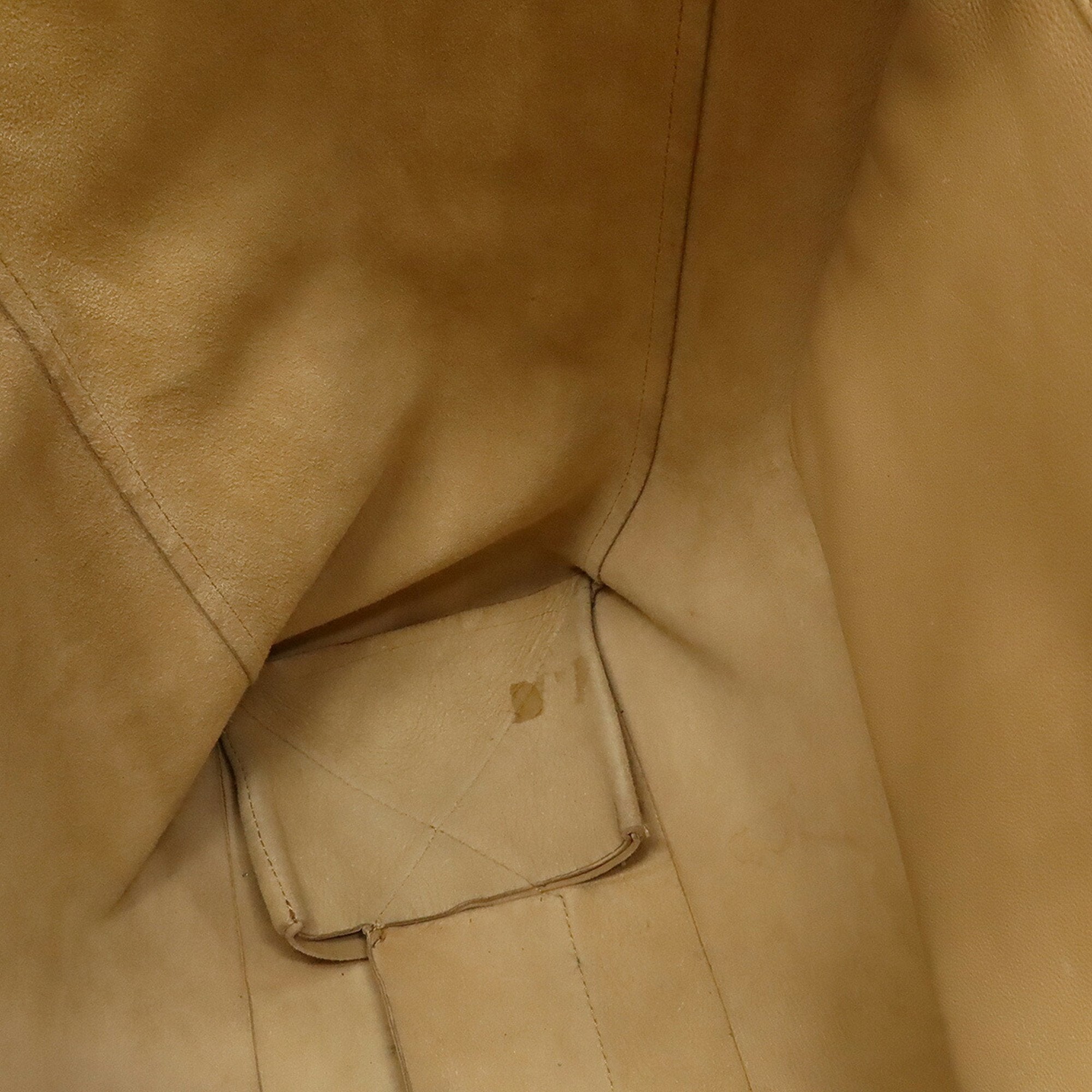 Celine Beige Leather Shoulder Bag Tote Bag (Pre-Owned)