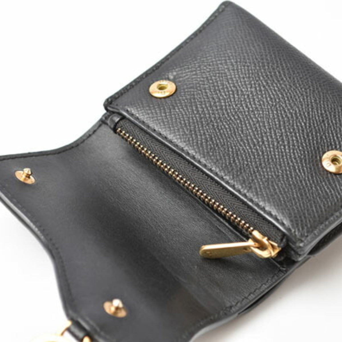 Christian Dior Navy Leather Wallet (Tri-Fold) (Pre-Owned)