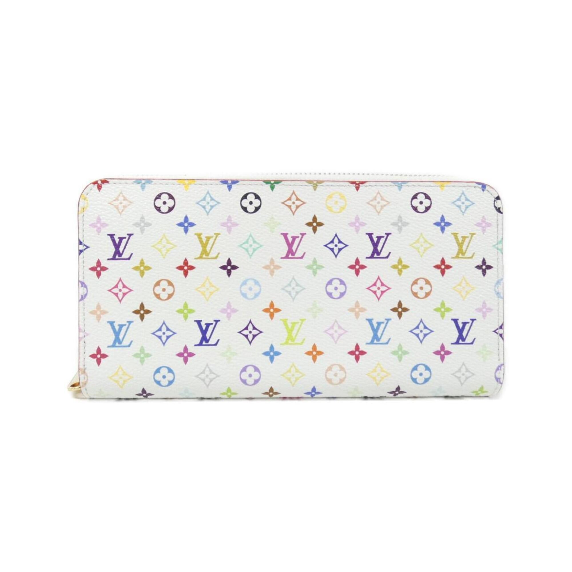 Louis Vuitton White Coated Canvas Long Wallet (Bi-Fold) (Pre-Owned)