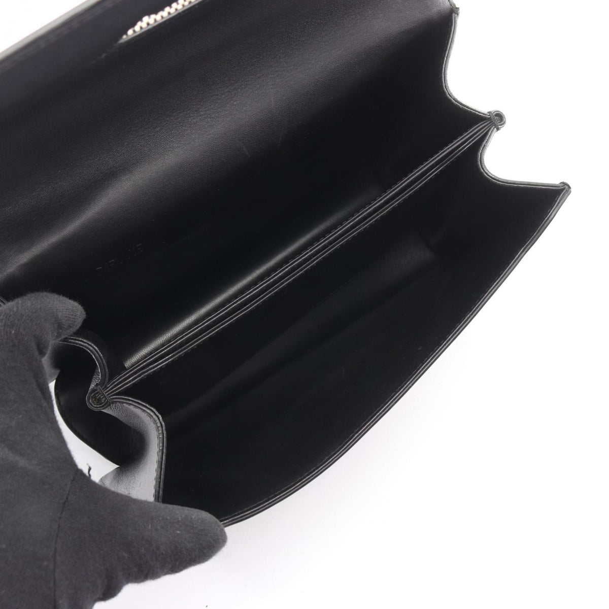Loewe Black Ivory Canvas Leather Handbag Shoulder Bag (Pre-Owned)