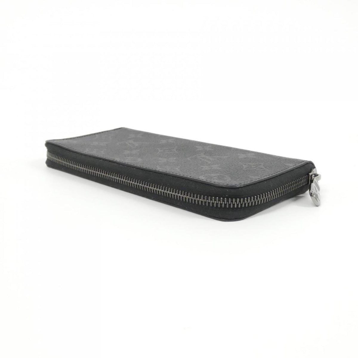 Louis Vuitton Black Coated Canvas Long Wallet (Bi-Fold) (Pre-Owned)