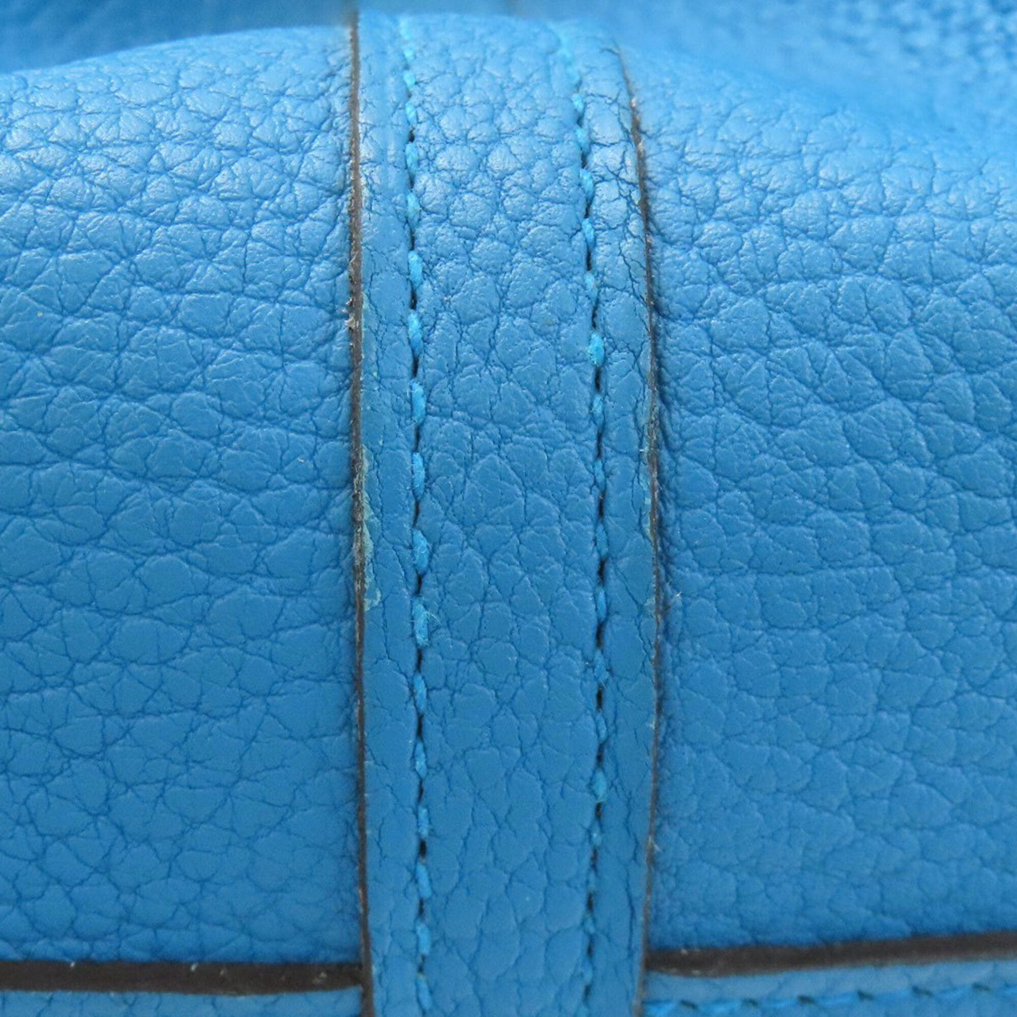 Hermes Blue Negonda Leather Handbag (Pre-Owned)