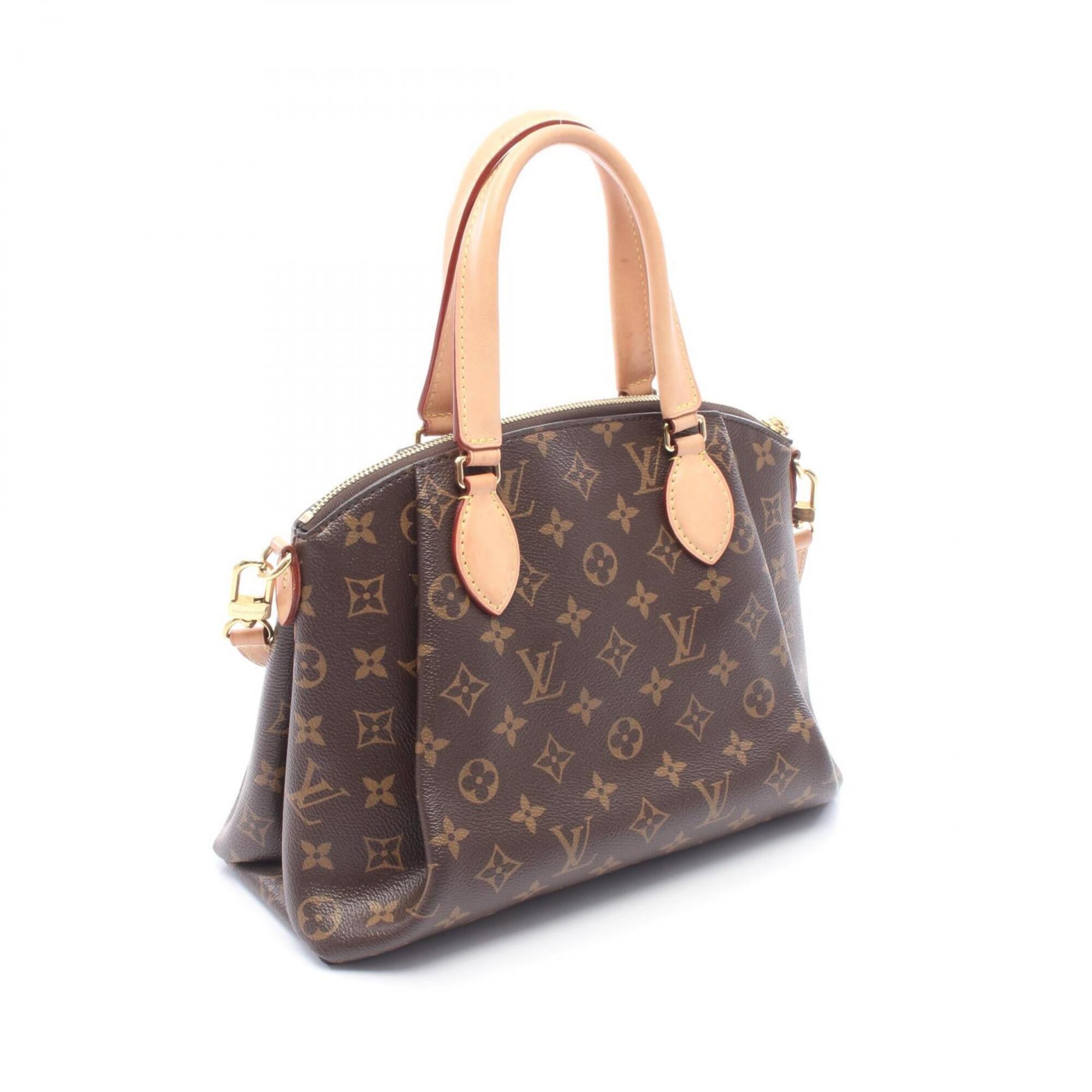 Louis Vuitton Monogram Brown Coated Canvas Leather Handbag (Pre-Owned)