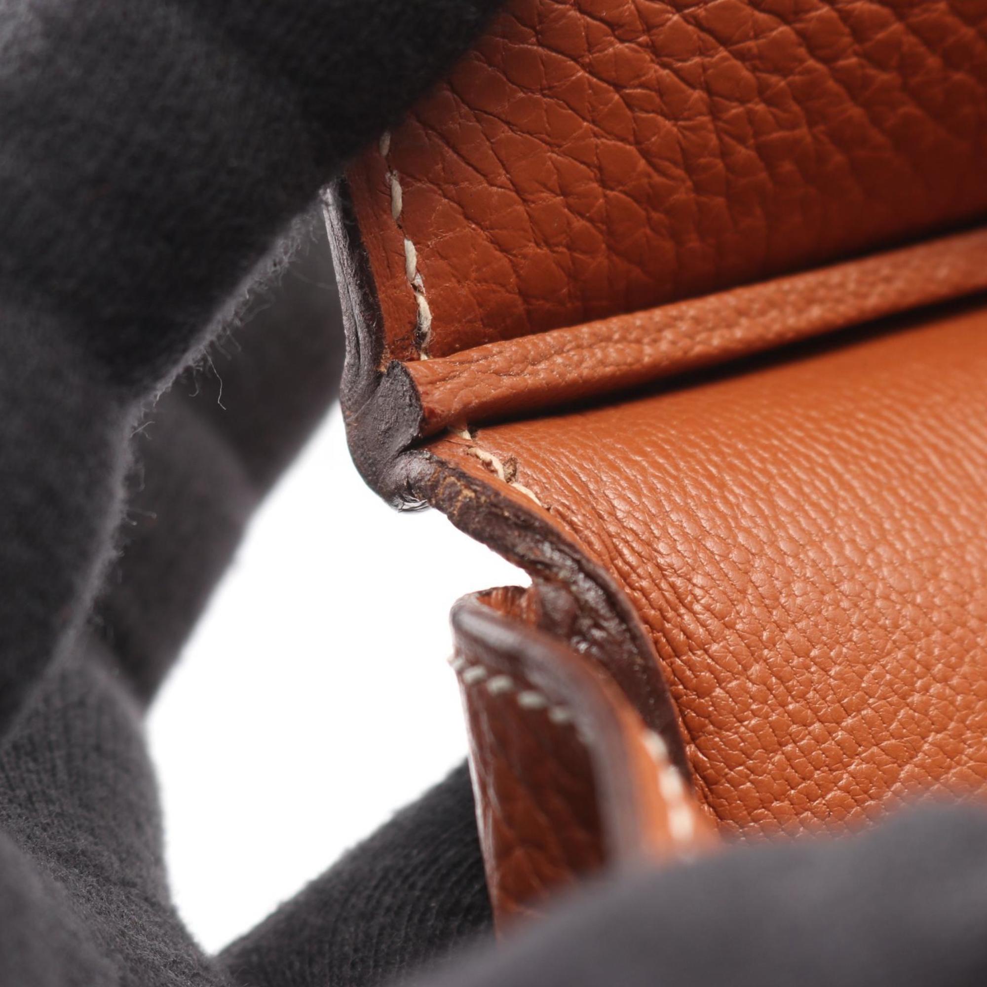 Hermes Brown Leather Handbag (Pre-Owned)