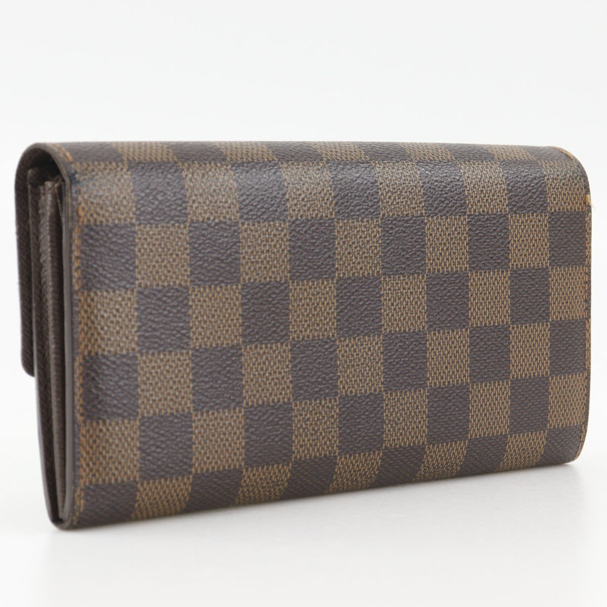Louis Vuitton Brown Damier Canvas Long Wallet (Bi-Fold) (Pre-Owned)