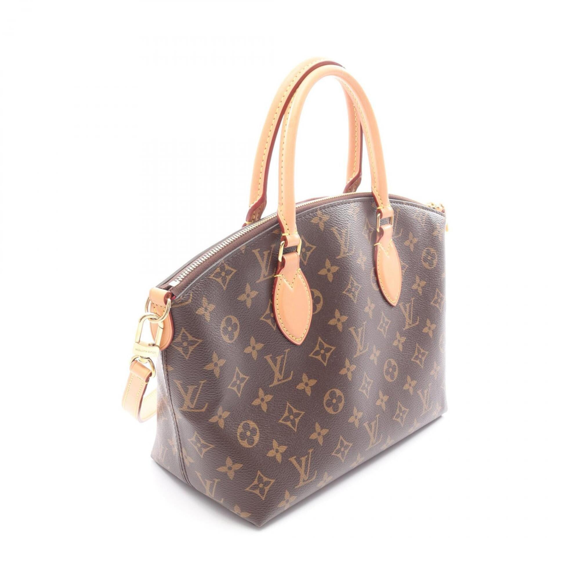 Louis Vuitton Brown Coated Canvas Pvc Monogram Leather Handbag (Pre-Owned)