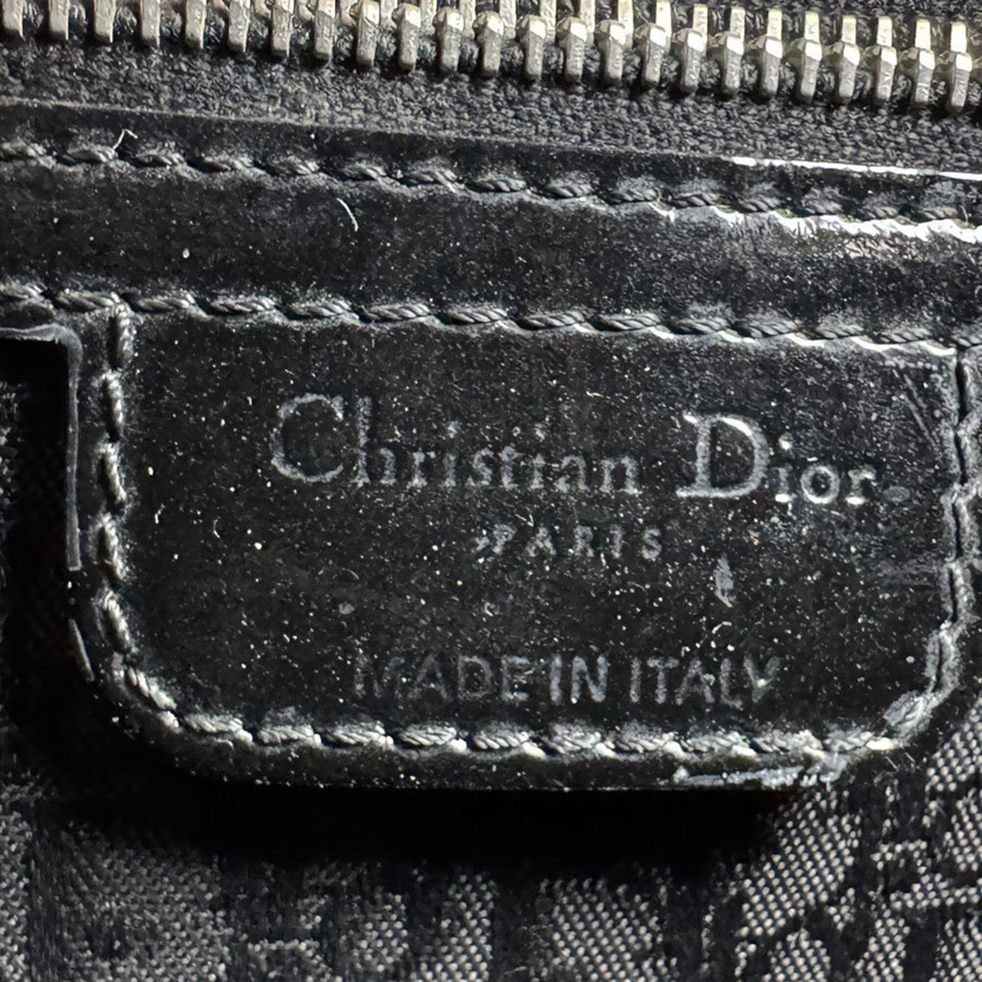 Christian Dior Black Patent Leather Handbag (Pre-Owned)