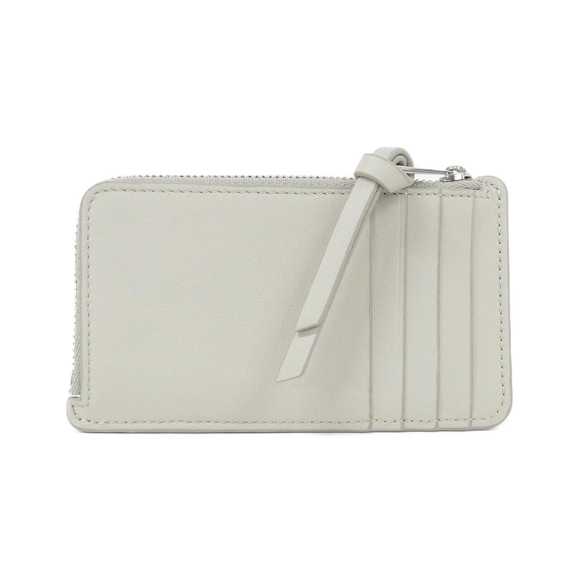 Loewe Gray Yellow Leather Coin Purse/Coin Case (Pre-Owned)