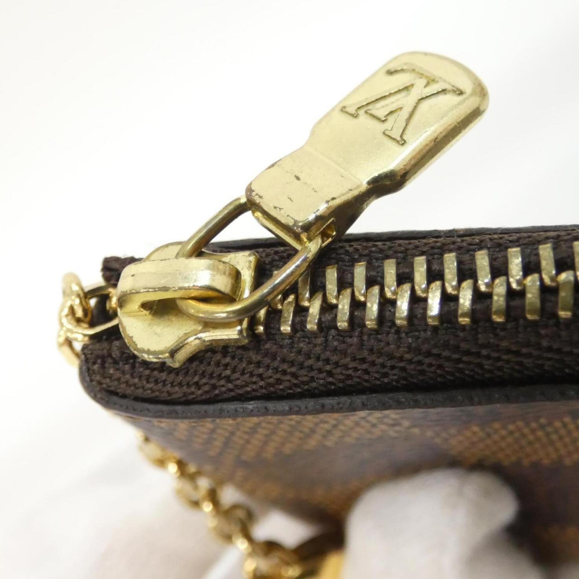 Louis Vuitton Damier Ebene Coated Canvas Coin Purse/Coin Case (Pre-Owned)