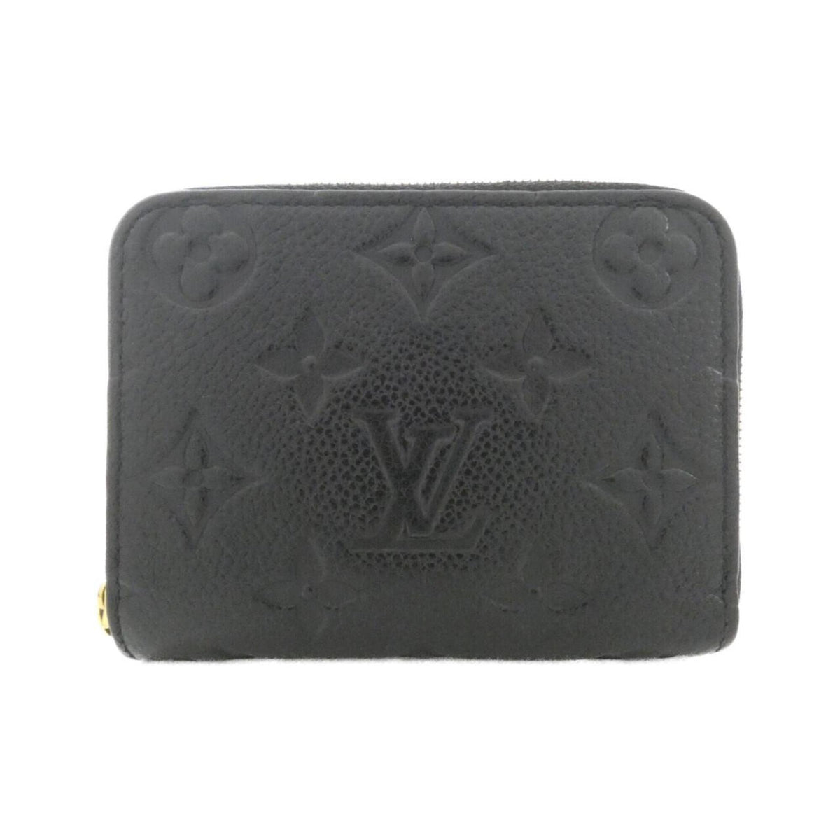 Louis Vuitton Black Leather Coin Purse/Coin Case (Pre-Owned)
