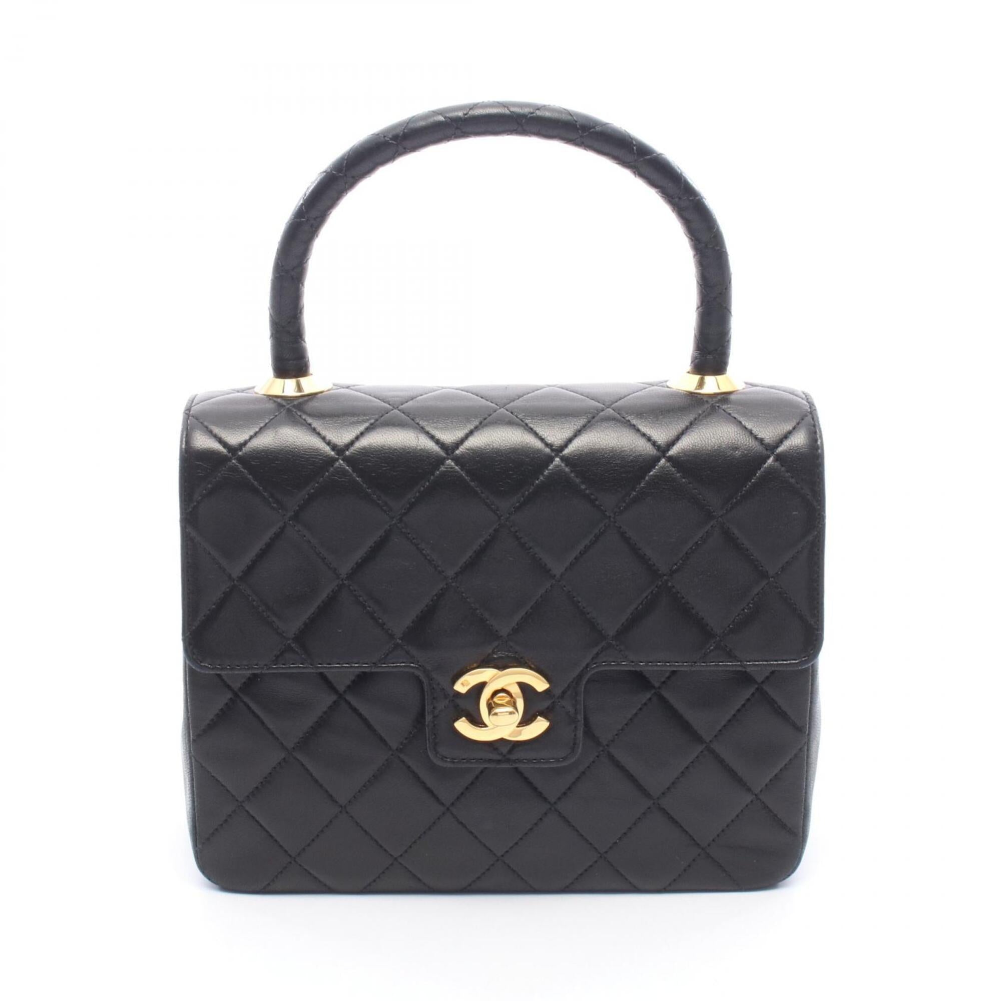 Chanel Black Leather Handbag (Pre-Owned)