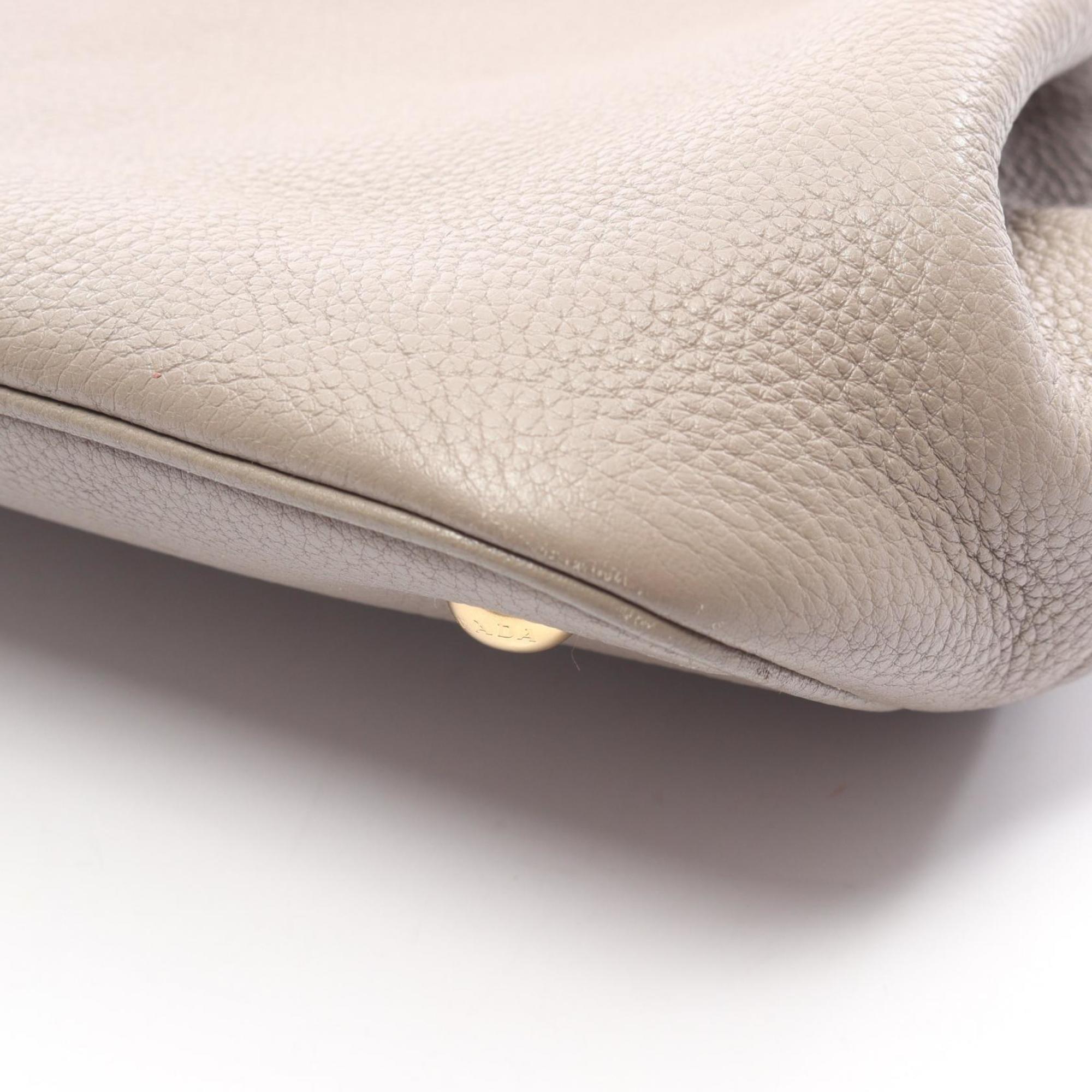 Prada Beige Leather Handbag (Pre-Owned)