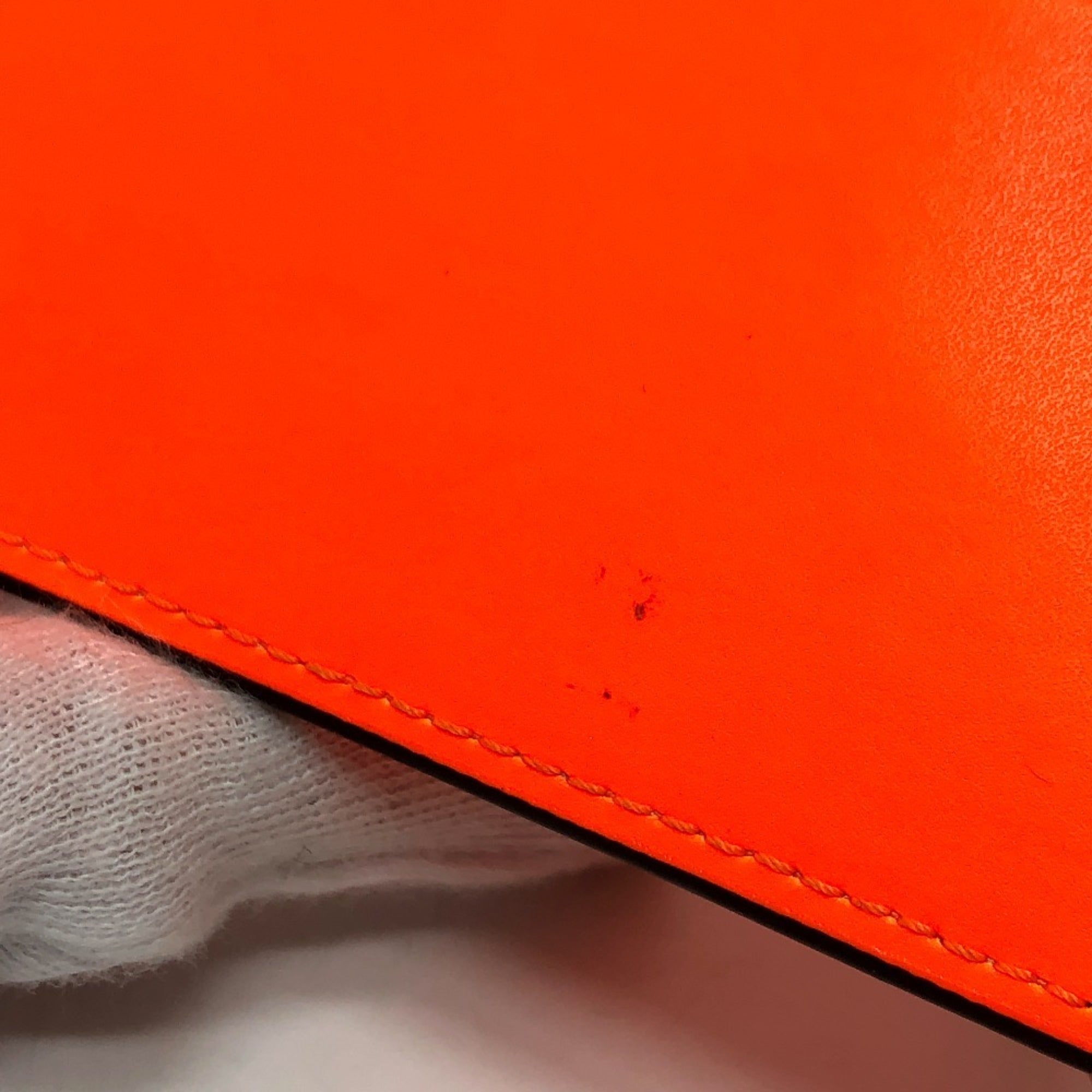 Valentino Orange Leather Wallet (Bi-Fold) (Pre-Owned)