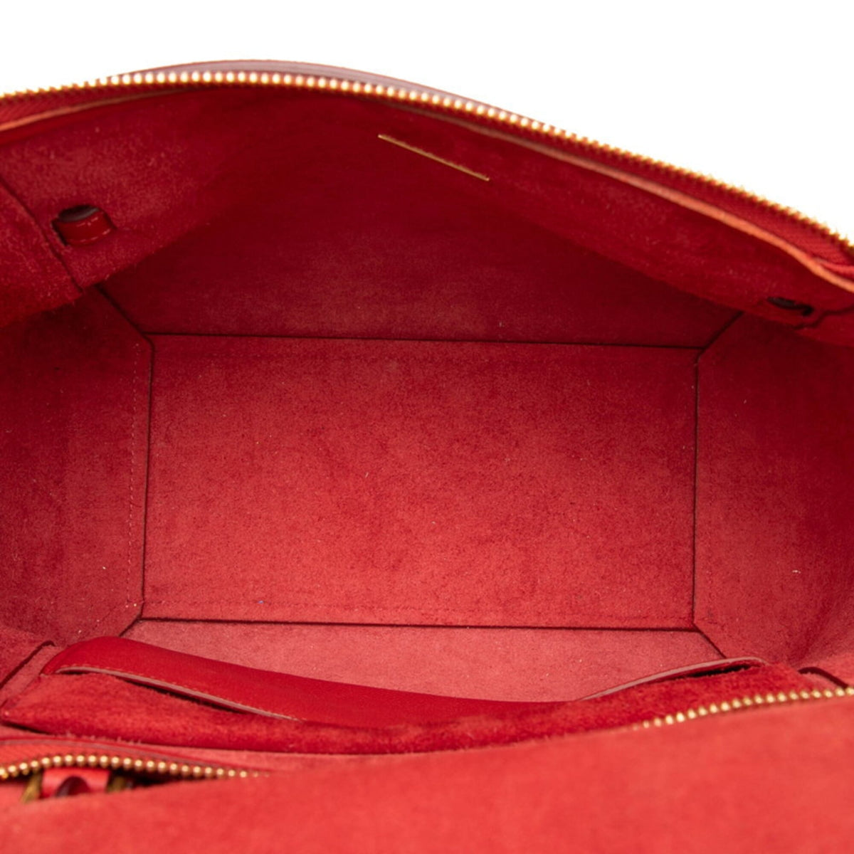 Celine Red Color Leather Handbag Shoulder Bag (Pre-Owned)