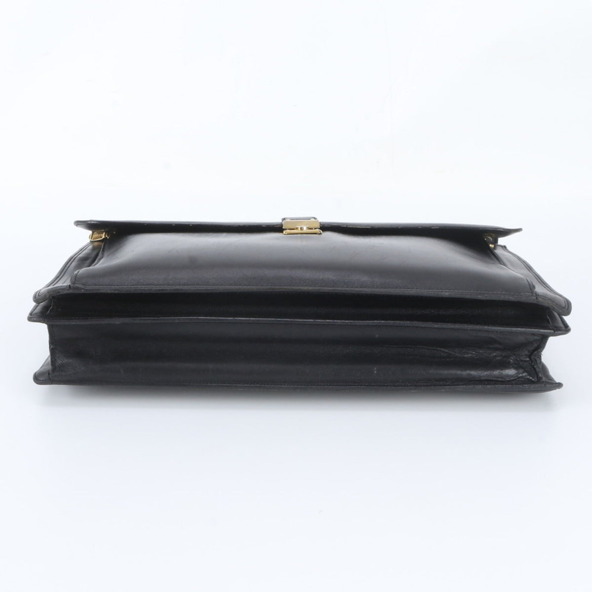 Bally Black Leather Briefcase Tote Bag (Pre-Owned)