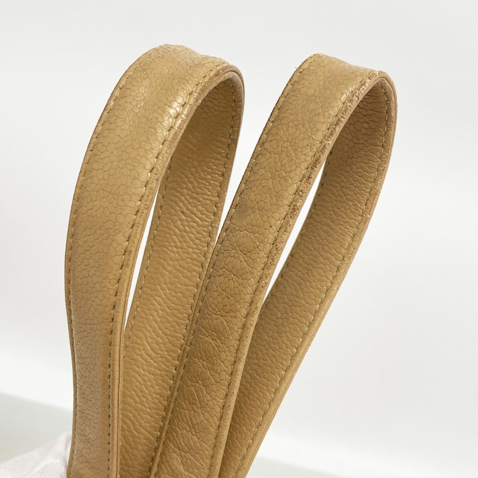 Chanel Brown Grained Calfskin Handbag (Pre-Owned)